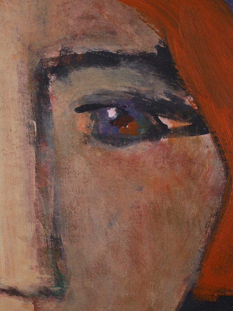 photo for sale Harry Charles Tim Neo Expressionist Acrylic Painting ‘Alice’   Longhead Series, 2025