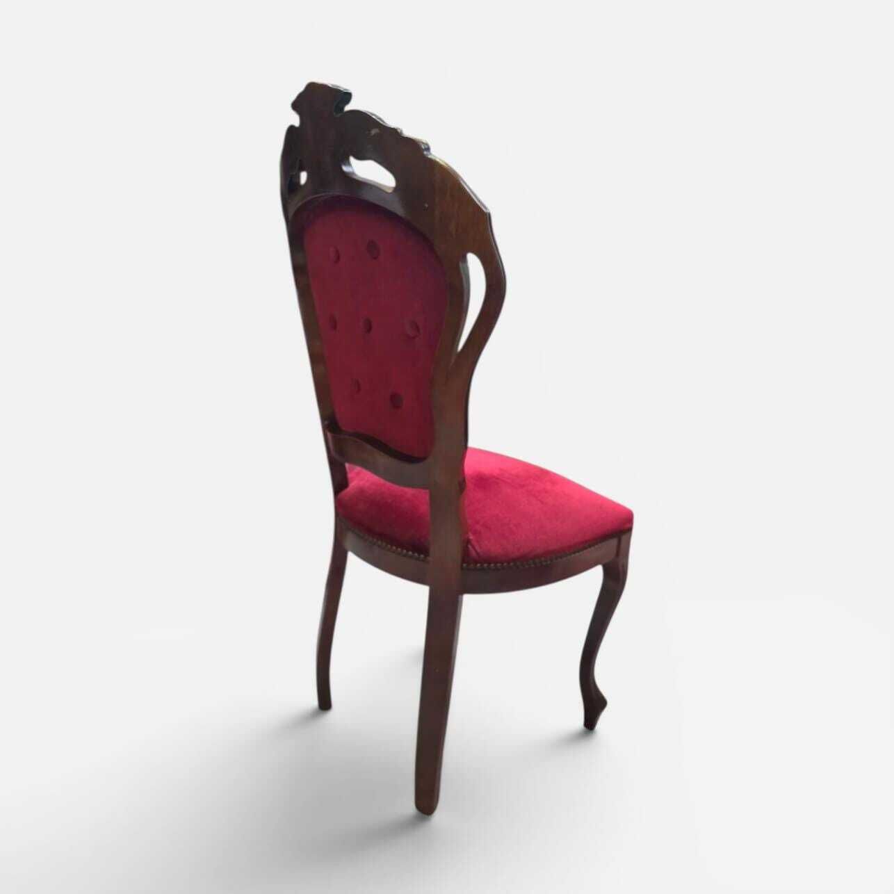 Vintage Victorian Style Dining Chairs / Set Of 6 / Carver & Side Chairs / C1970 photo vinterior