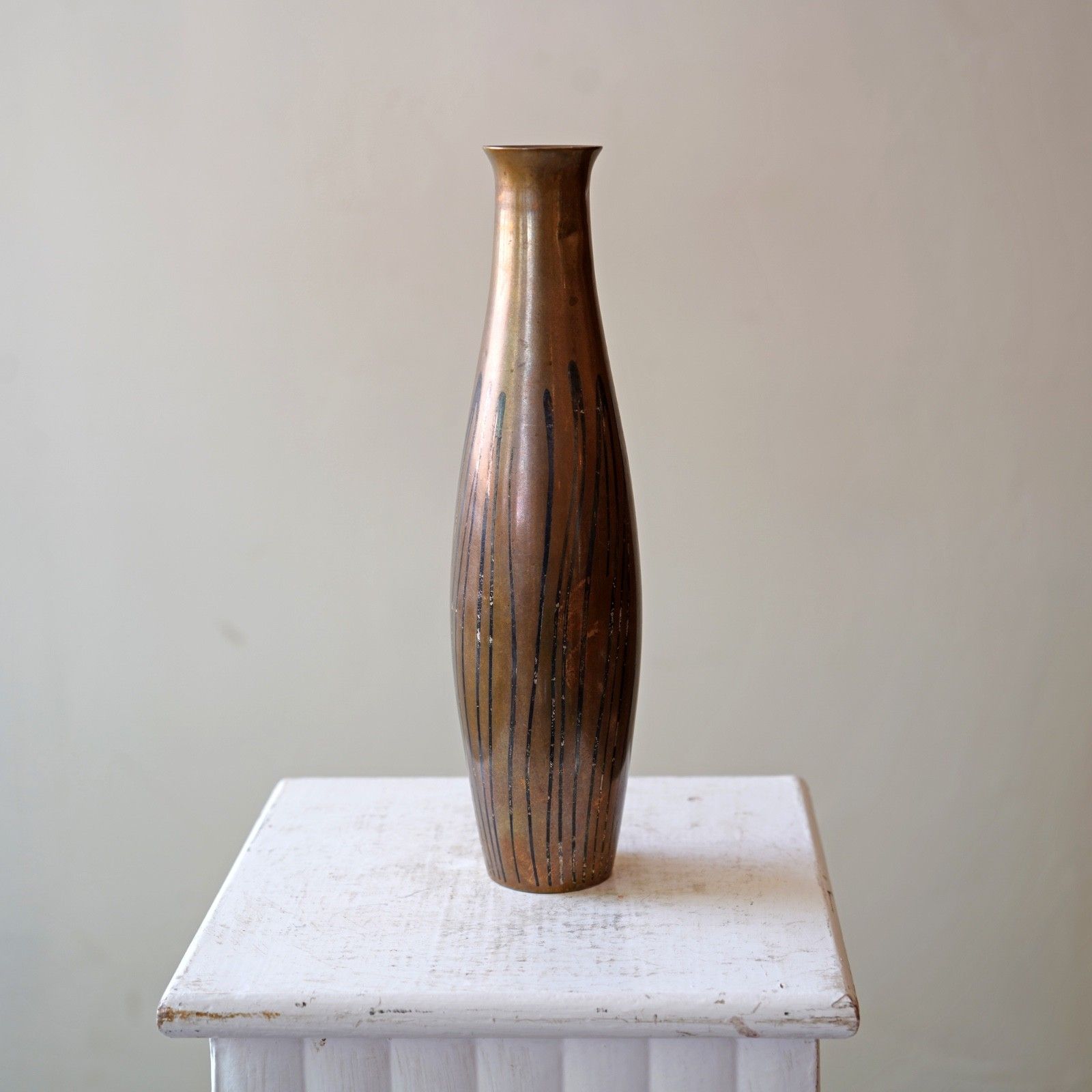 Mid Century French Metal Vase photo furniture