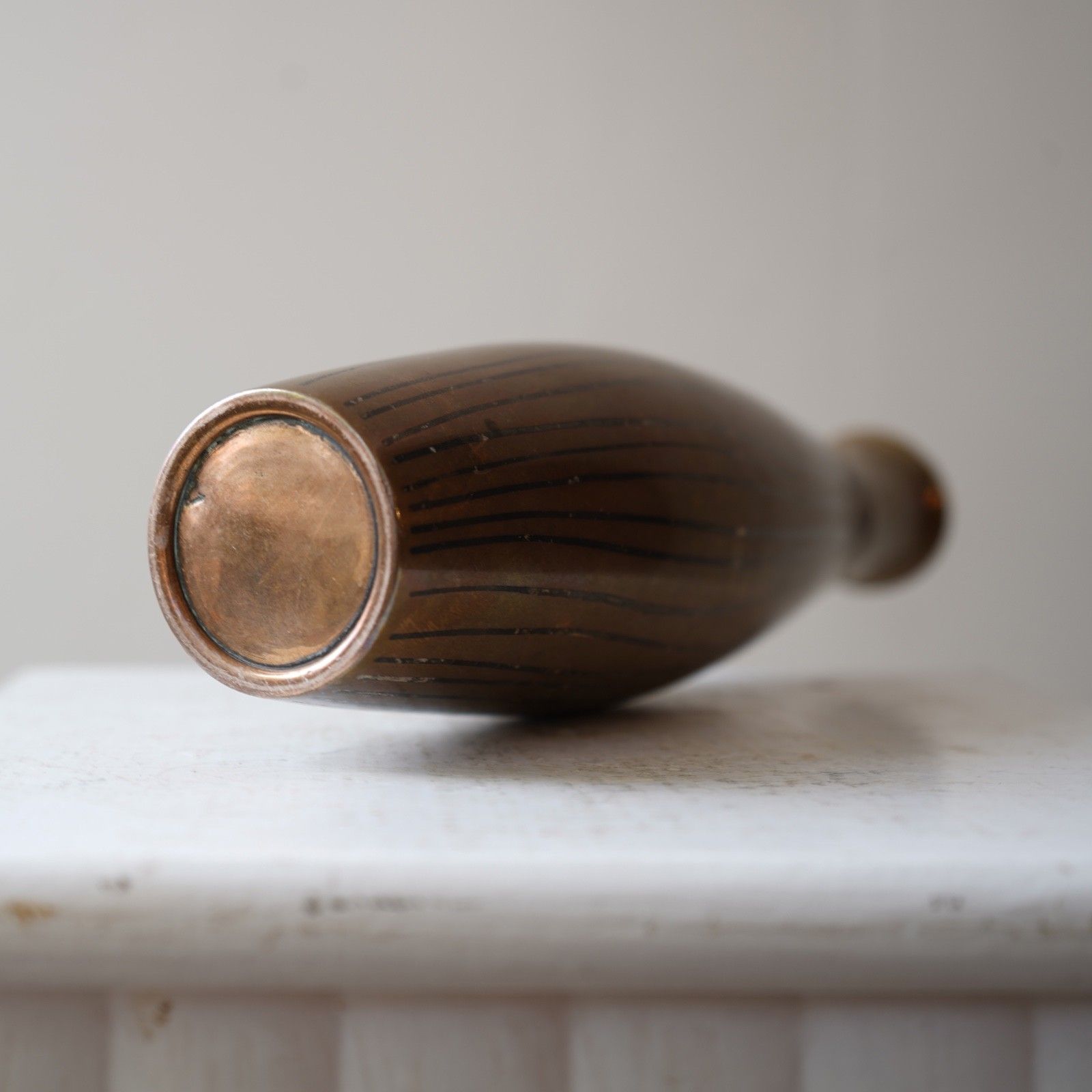 Mid Century French Metal Vase photo buy