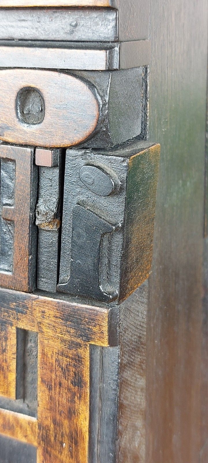 photo buy Vintage Letterpress Table Lamp 1960s/70s Printing Block Industrial Mcm Style