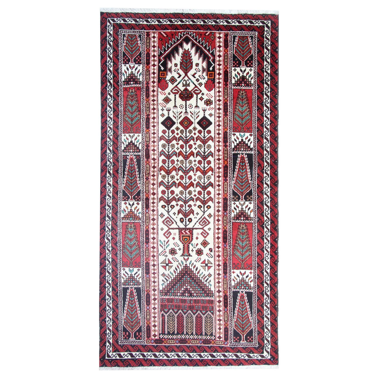 Tribal Rug Handmade Carpet Oriental Area Rug, Traditional Tree Of Life Rugs
