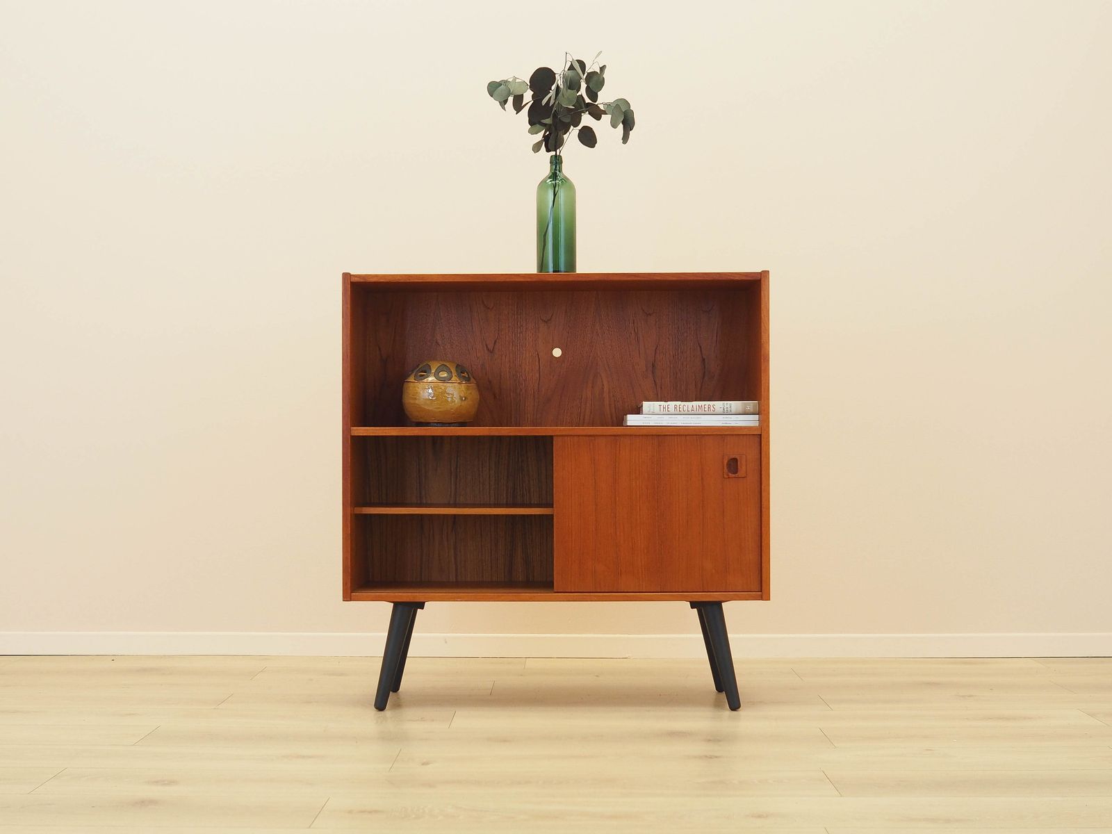 Teakhouten boekenkast, Deens design, jaren 1970, gemaakt in Denemarken photo for sale