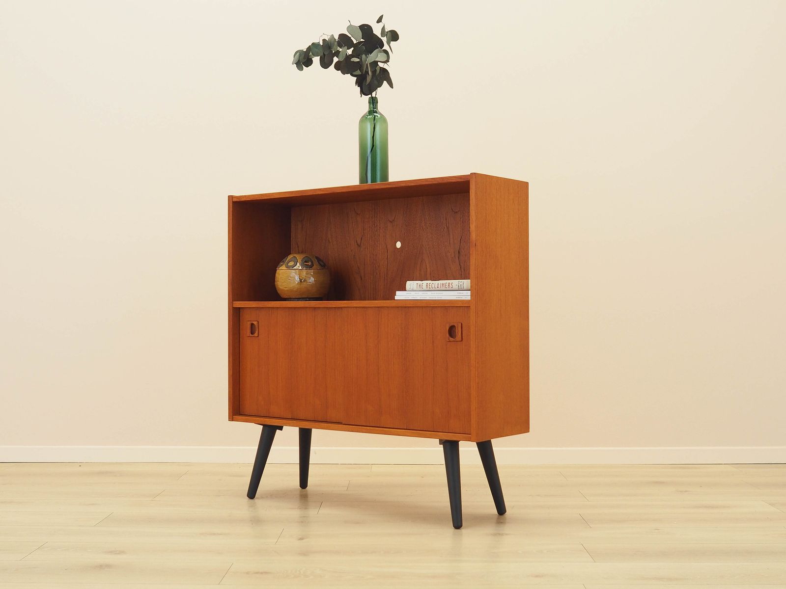 Teakhouten boekenkast, Deens design, jaren 1970, gemaakt in Denemarken photo Meubels