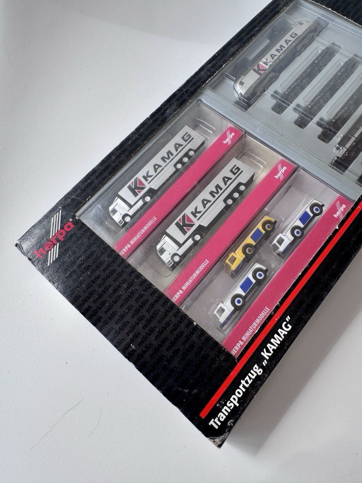 Märklin 81351 Herpa 065269 Z Gauge "Kamag" Transport Set Mib (Box Has Some Wear) photo furniture