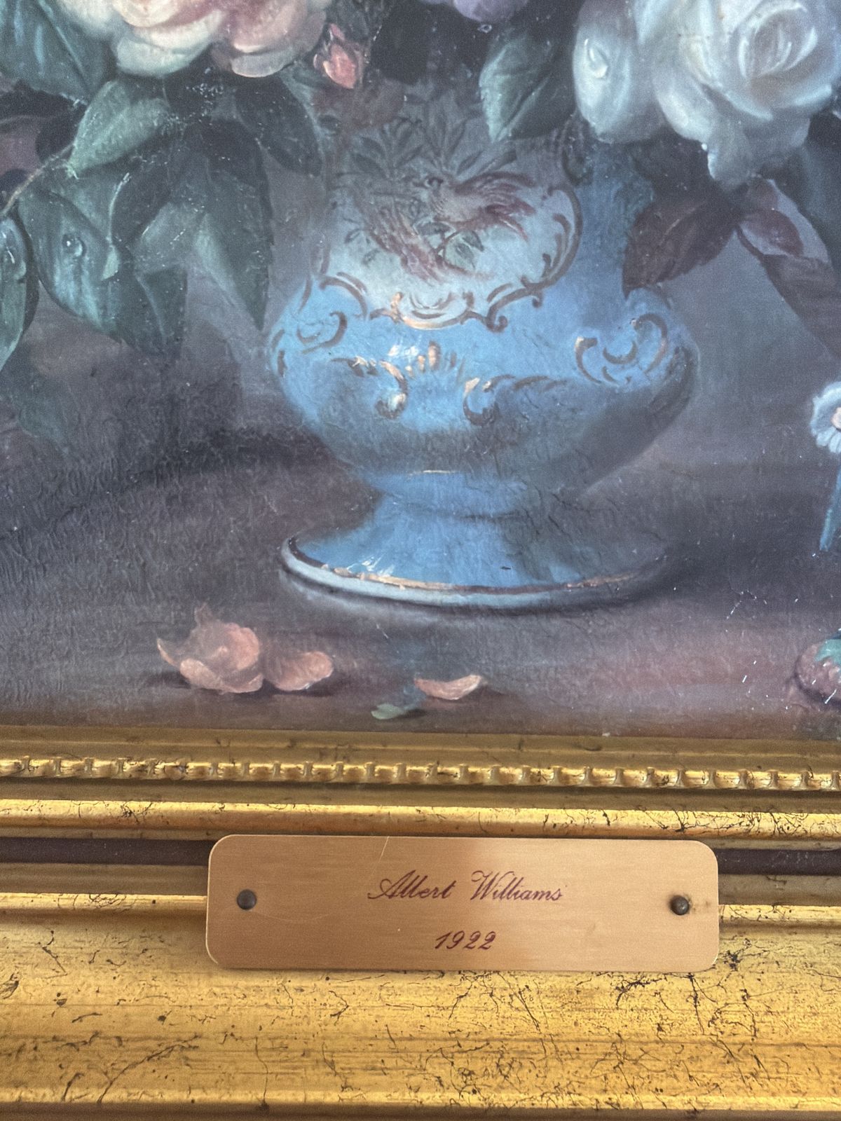 Vintage Albert Williams Framed Art Print   Heritage Collection Floral Still Life photo for sale