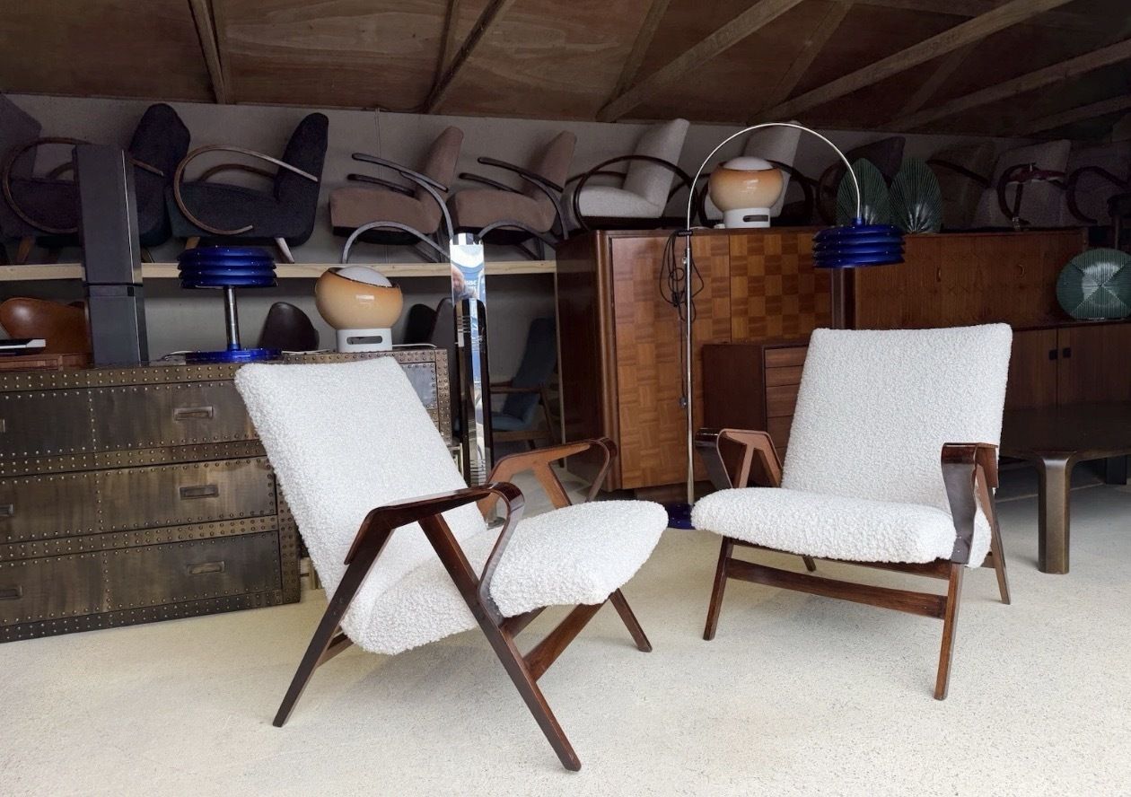 Mid Century Armchairs By František Jirák For Tatra, Vintage, Retro Style photo for sale