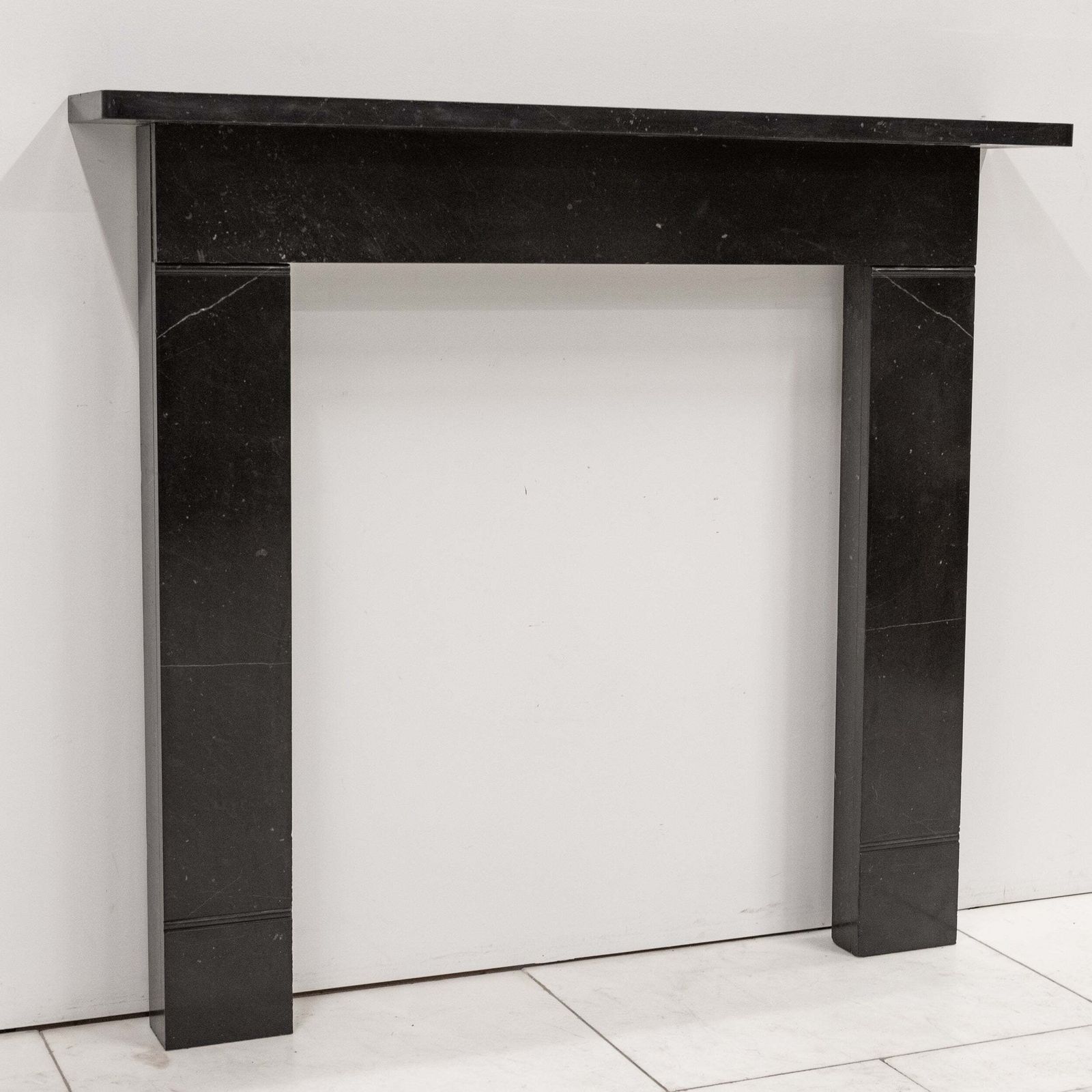 photo for sale Antique Georgian Belgian Black Marble Fire Surround | Pair Available