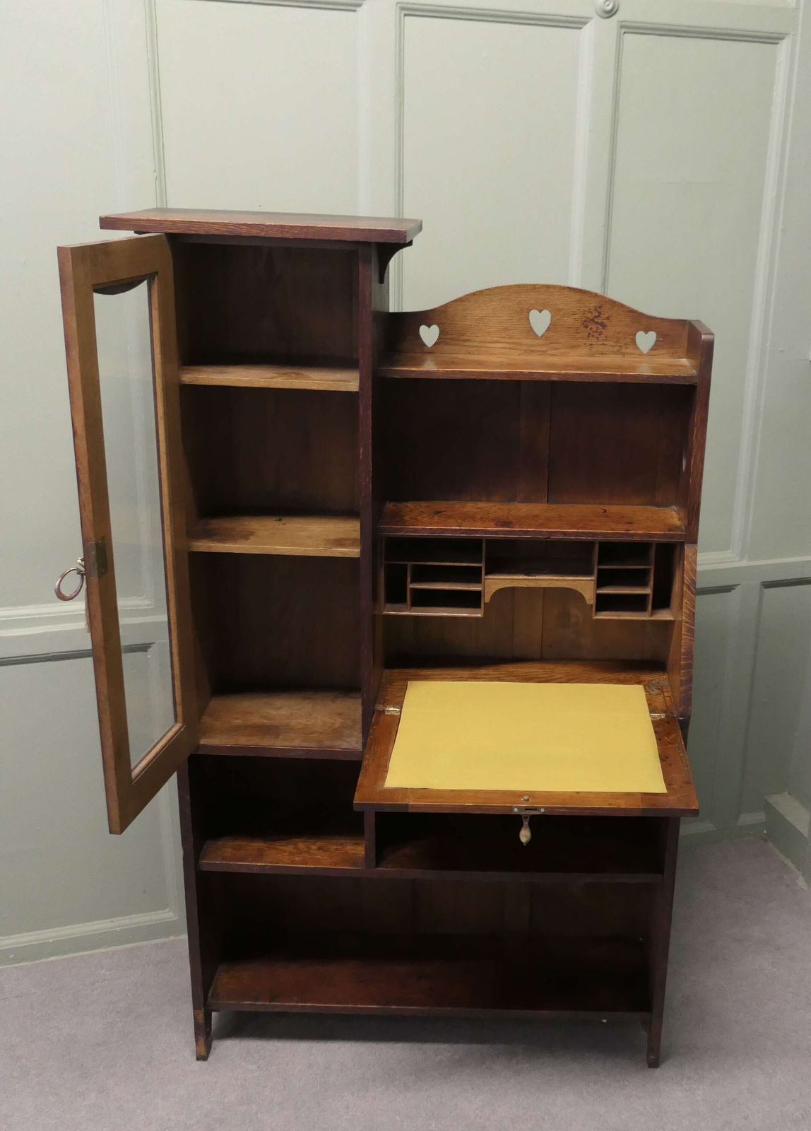 Arts And Crafts Golden Oak Students Bureau Book Case This Is A Very Useful Piece photo Furniture