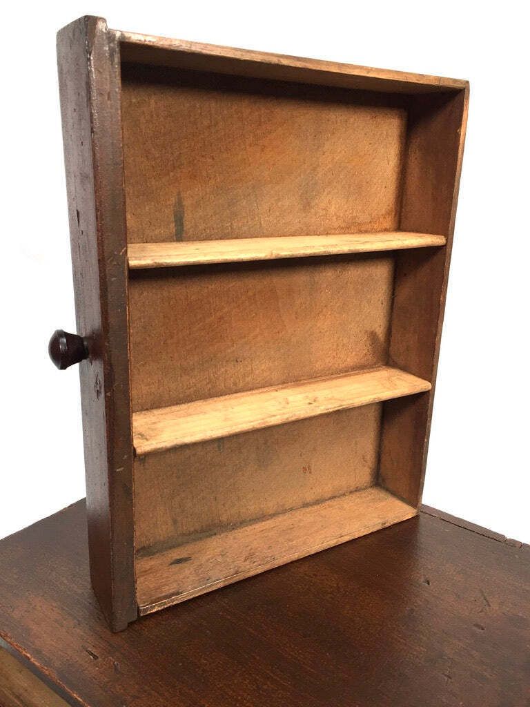 Antique Tabletop Wooden Chest Of Collectors Drawers / Storage Box / Cabinet photo for sale
