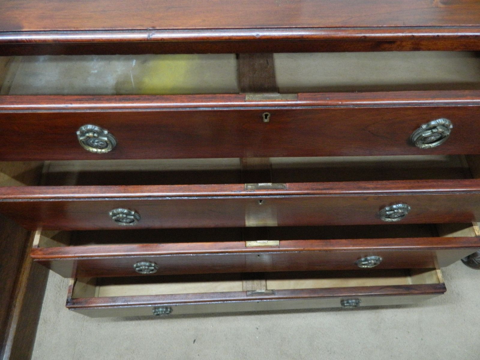 Edwardian Mahogany Chest Of Drawers photo vintage