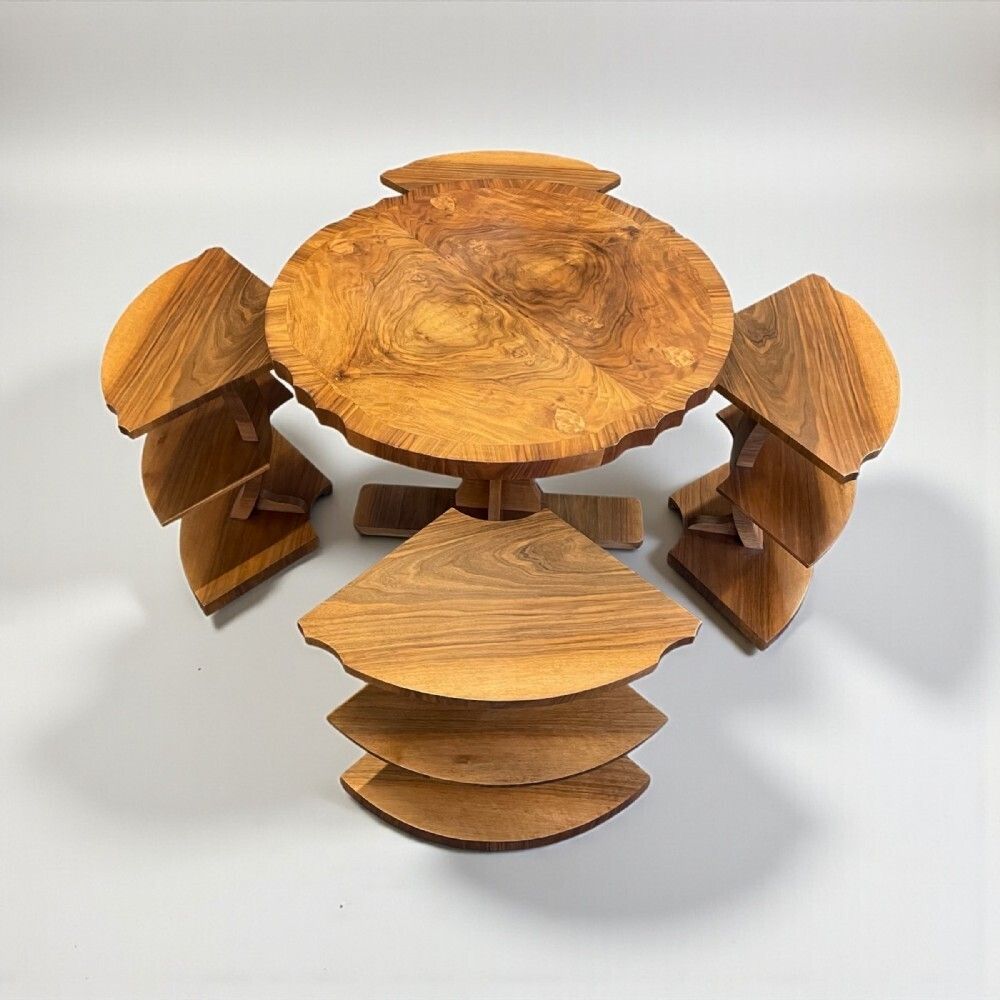 Art Deco Nest Of Five Tables By Harry And Lou Epstein photo buy