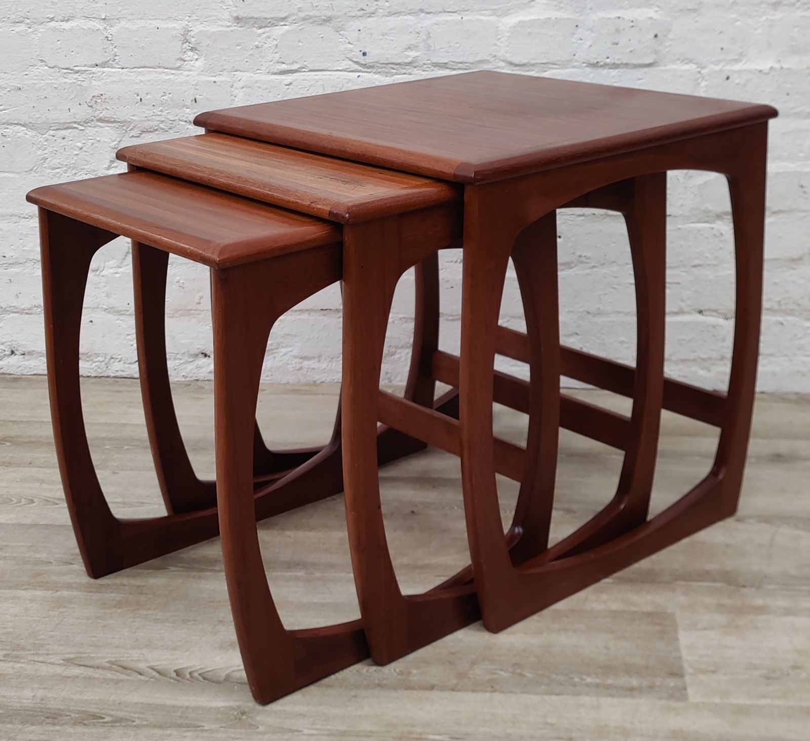 Mid Century Teak Nest Of Tables By Sunelm
