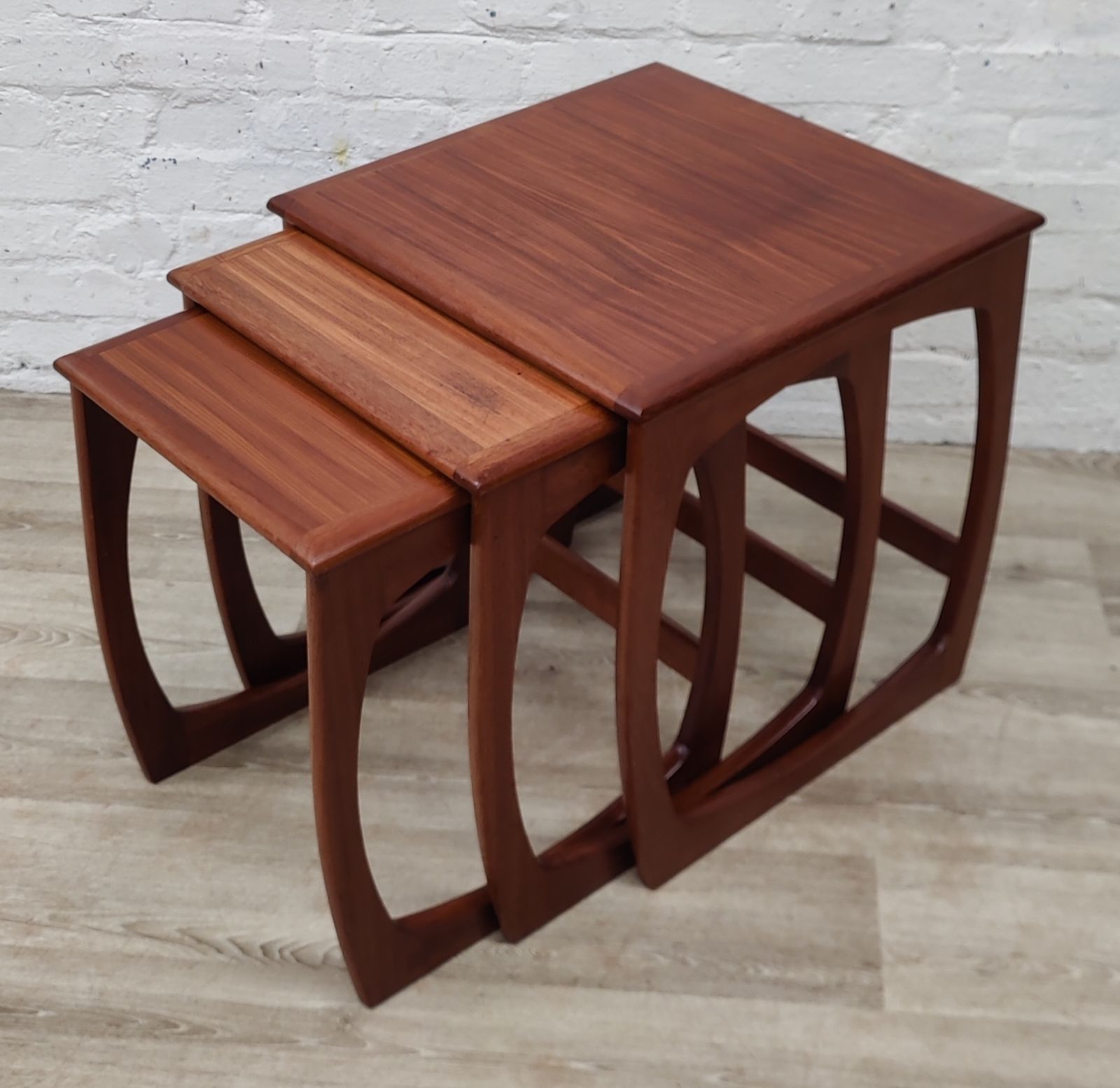 Mid Century Teak Nest Of Tables By Sunelm photo furniture