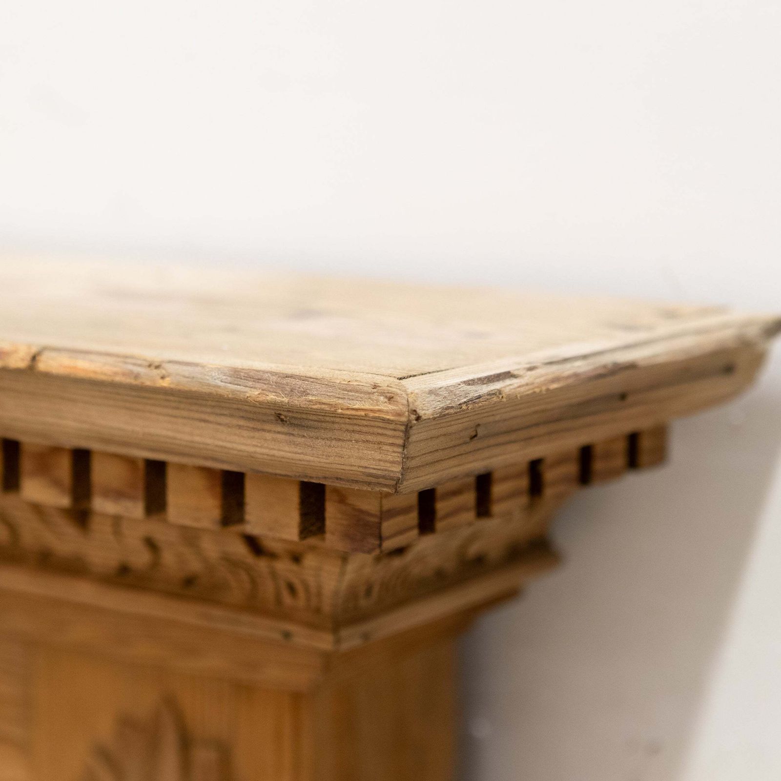 photo for sale Antique Ornate Wooden Fireplace Surround