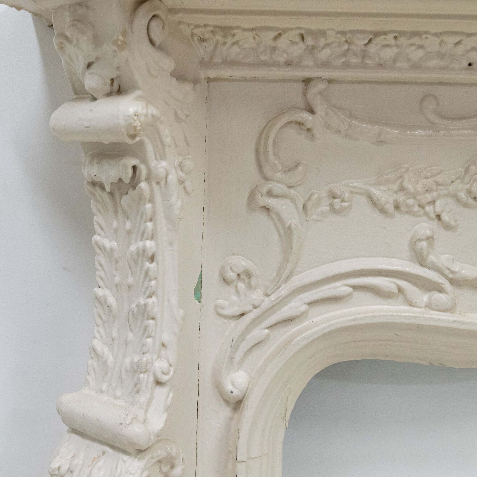 Antique Victorian French Style Wooden Fireplace Surround photo furniture