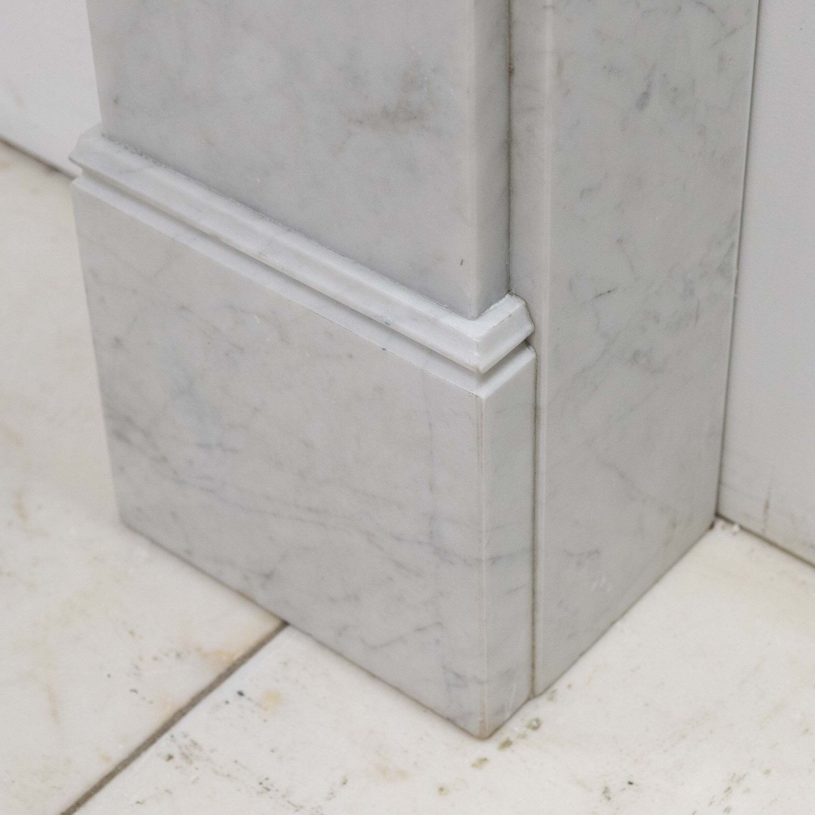 photo furniture Victorian Style Carrara Marble Fireplace Surround With Corbels