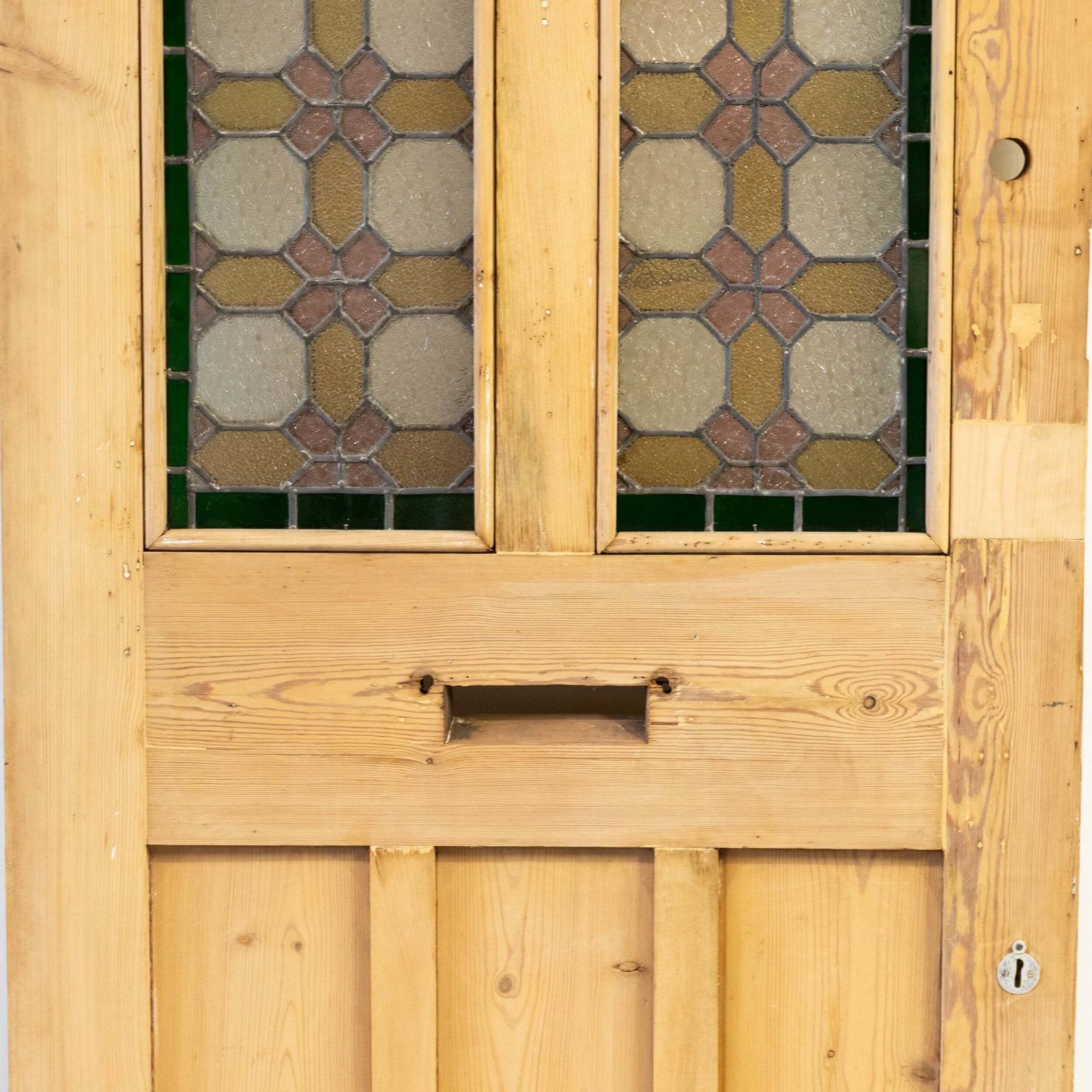 photo vintage Antique Stained Glass Door   203cm X 80cm