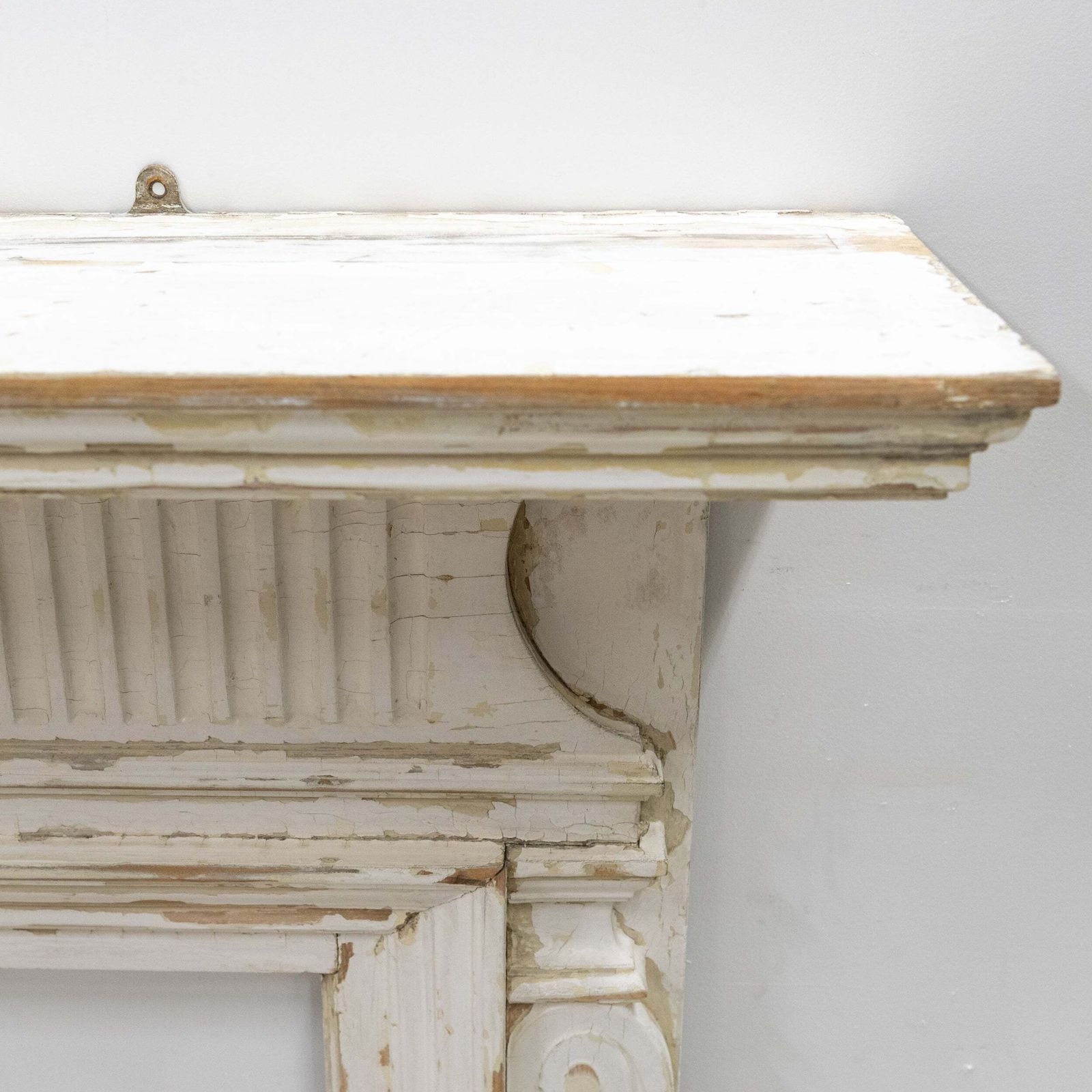 Large Antique Wooden Fireplace Surround photo vintage