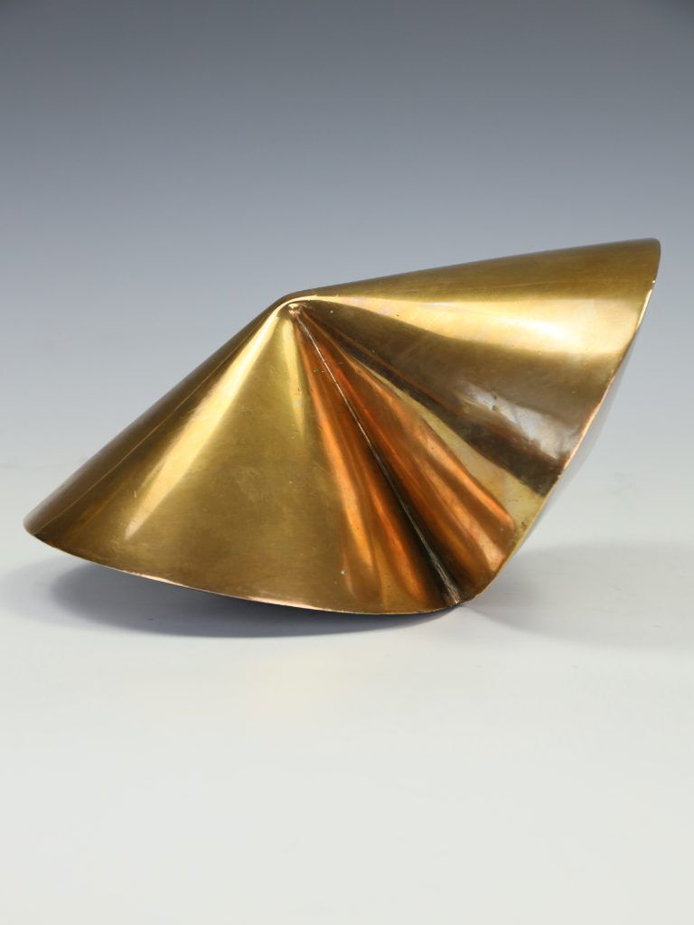 Mid Century Modern British Abstract Bronze Sculpture By 'Wd' – Dated 1966 photo vinterior