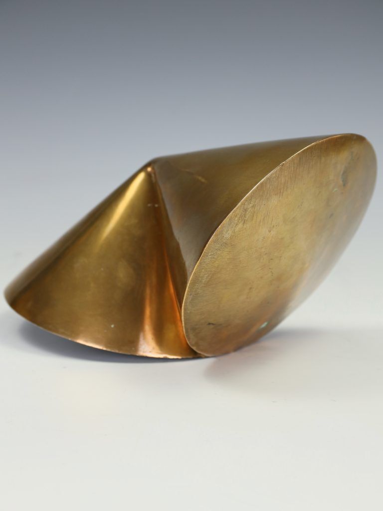 Mid Century Modern British Abstract Bronze Sculpture By 'Wd' – Dated 1966 photo buy