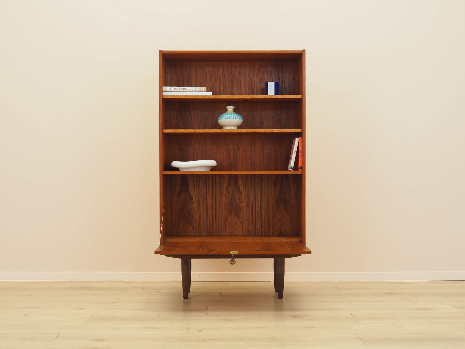 Teakhouten boekenkast, Deens design, jaren 1970, gemaakt in Denemarken photo for sale