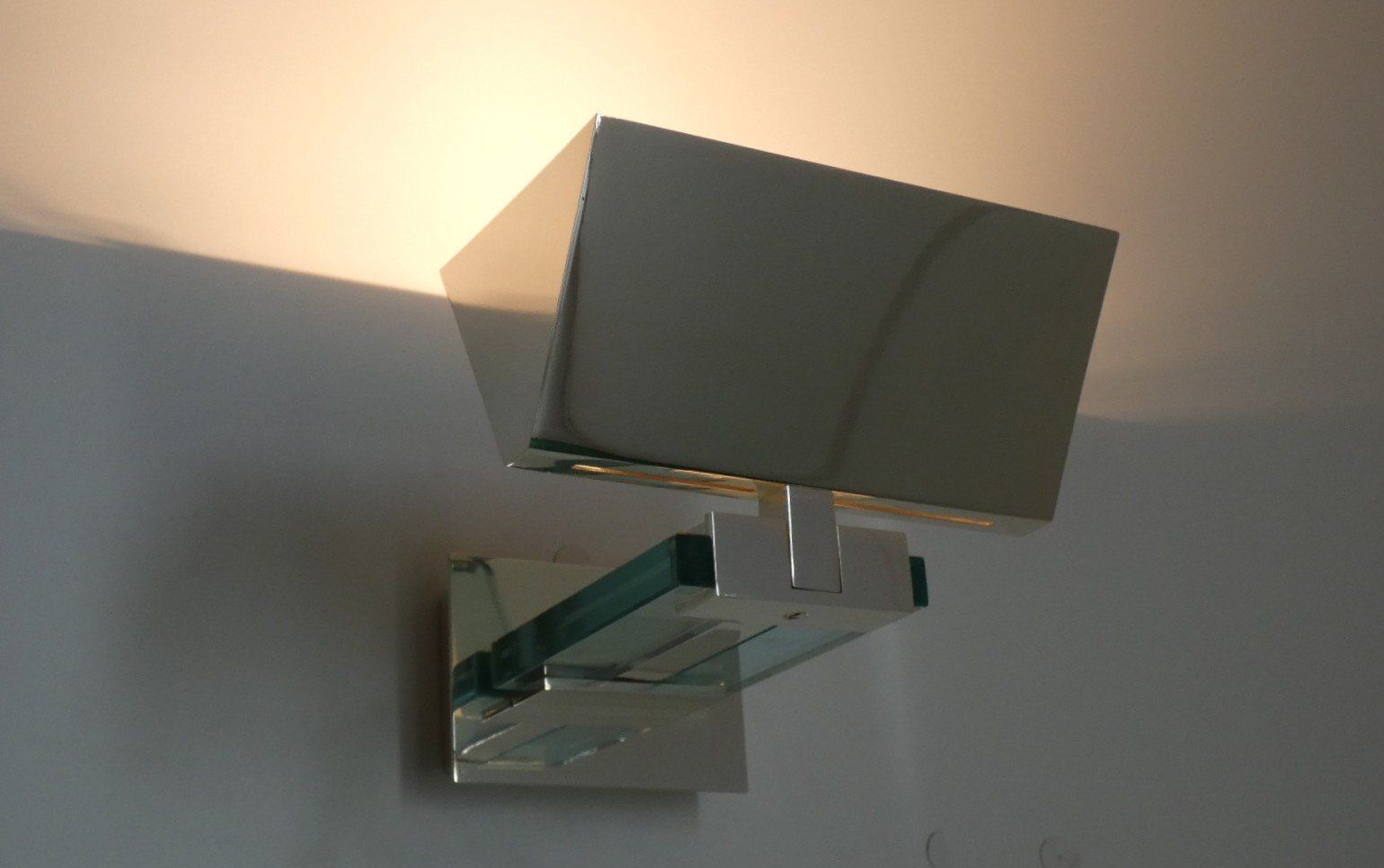photo furniture Chrome Steel And Glass Wall Lights By Martini For Fratelli Martin, Italy, 1970s, Set Of 4