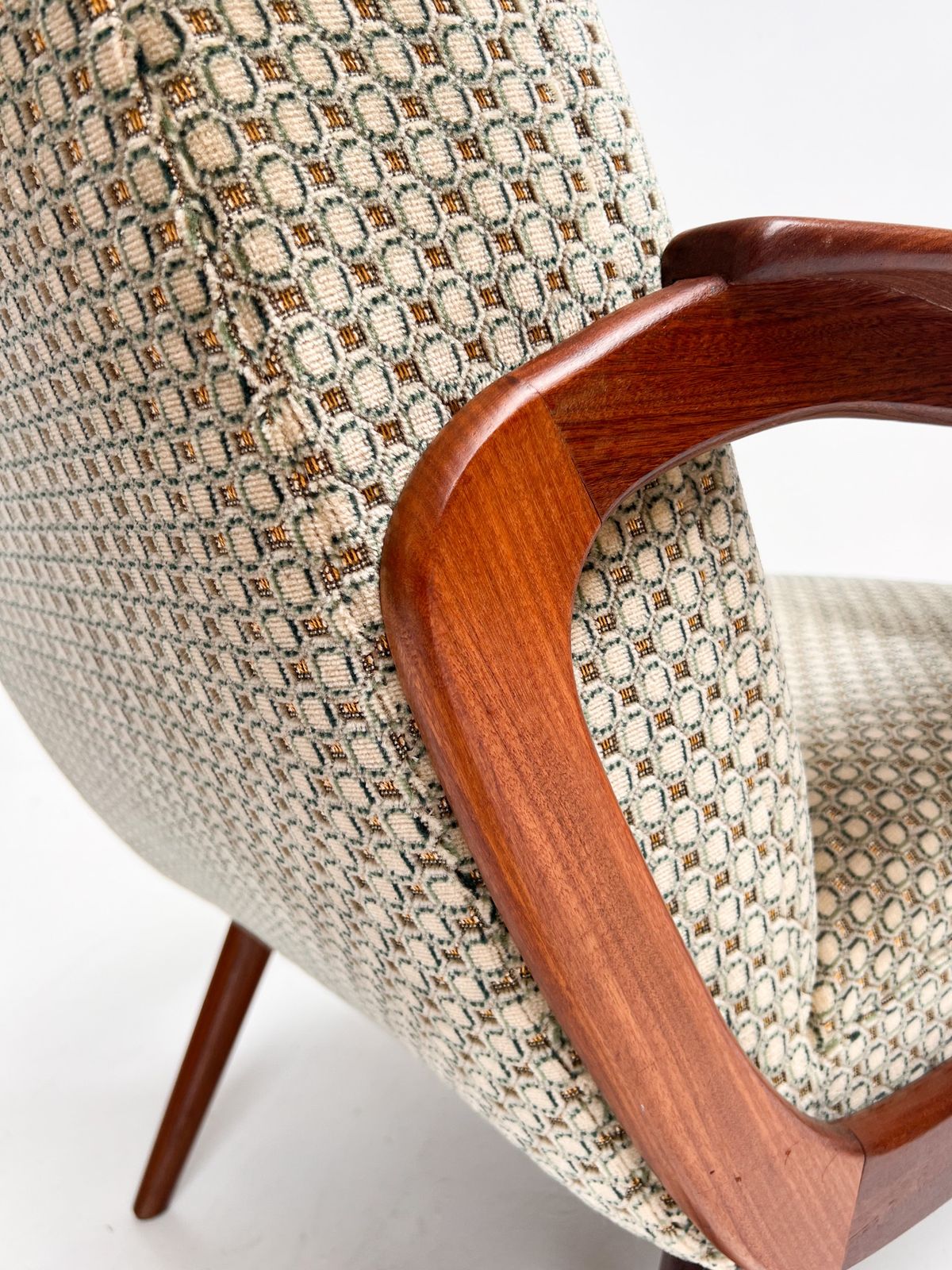 425.0 Organic Armchair Attributed To De Ster Gelderland, 1960s photo