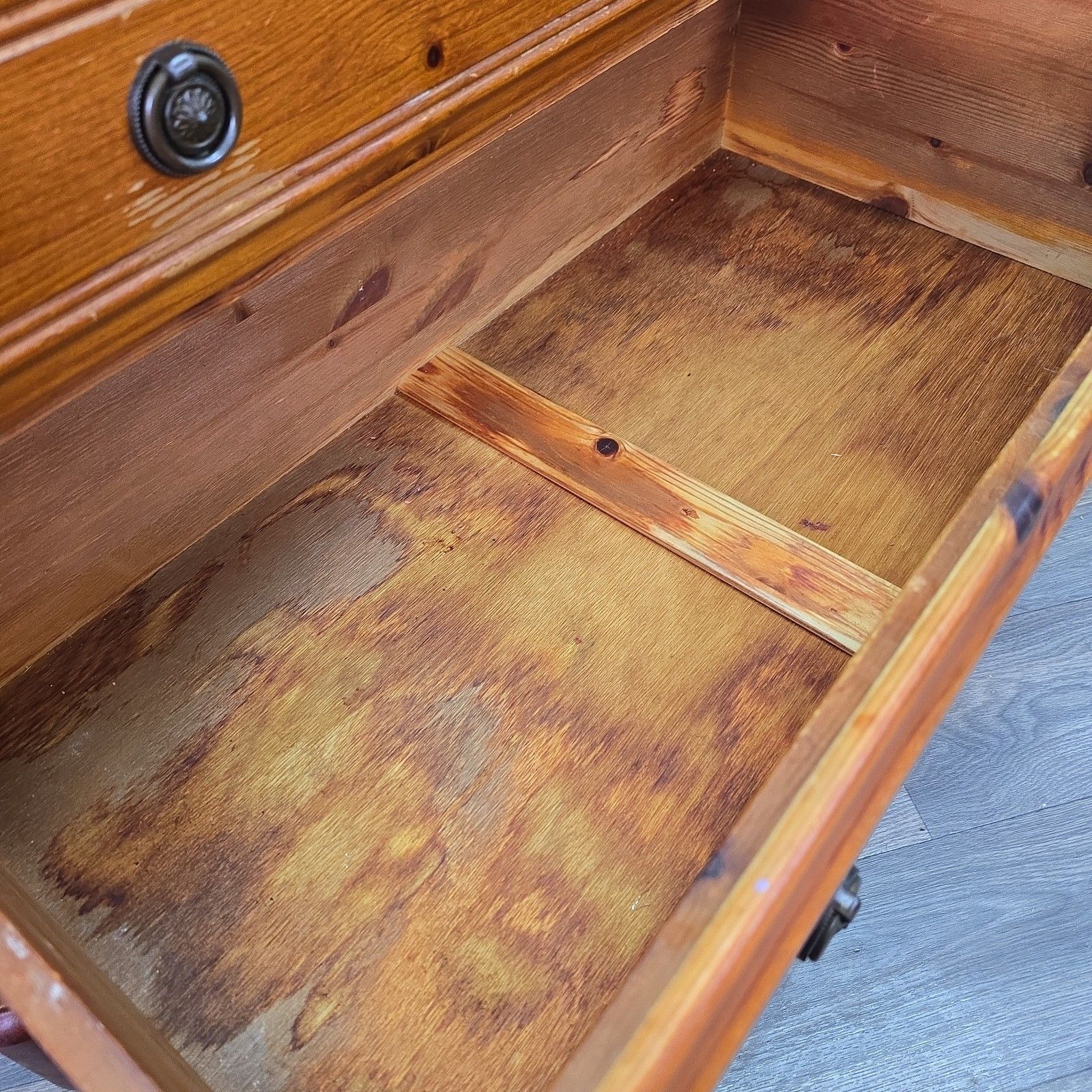 Vintage Chest Of Drawers Ducal Solid Pine Wooden Country Style Retro Commode photo vintage