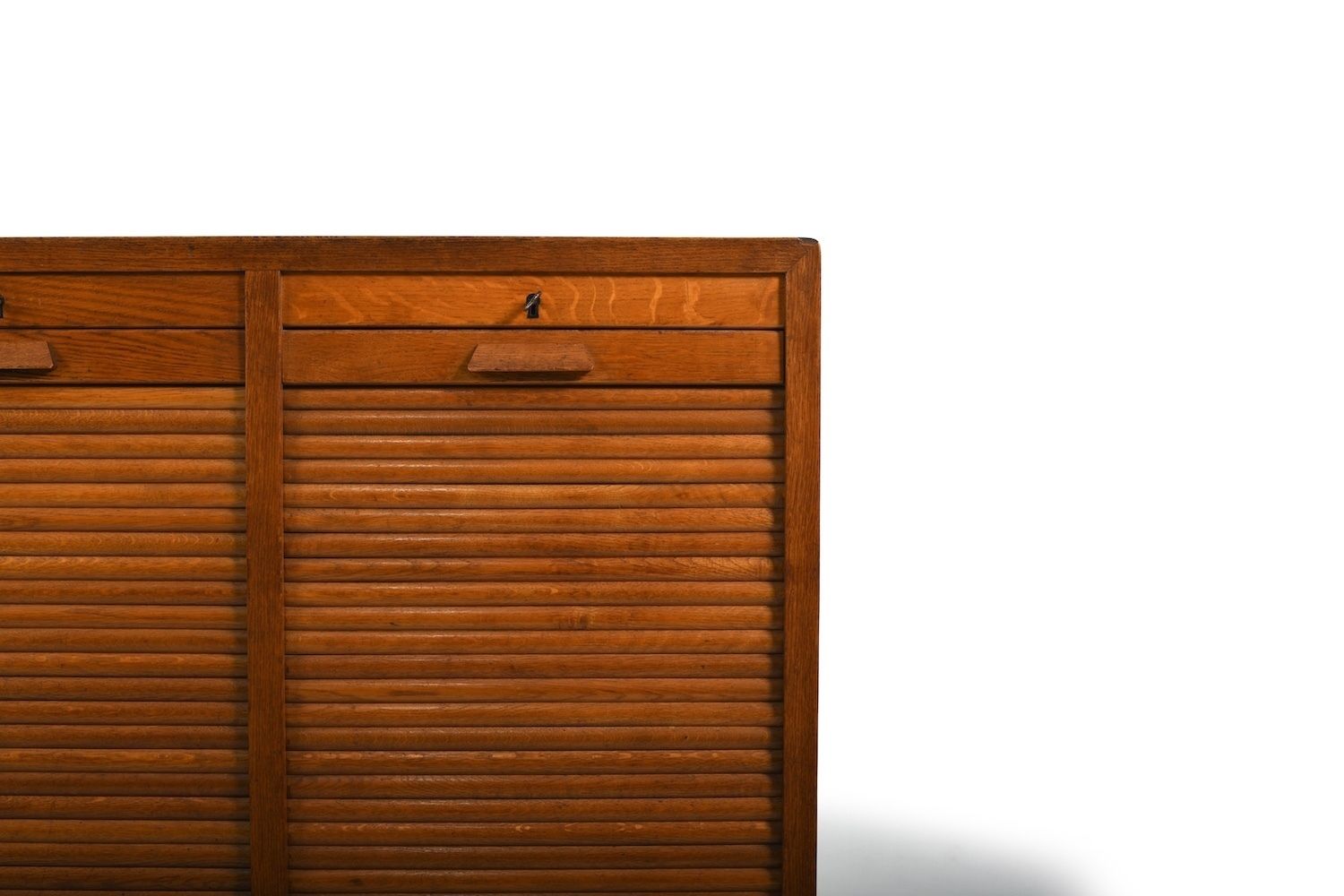 Double Tambourdoor Cabinet, Denmark 1930s photo vintage