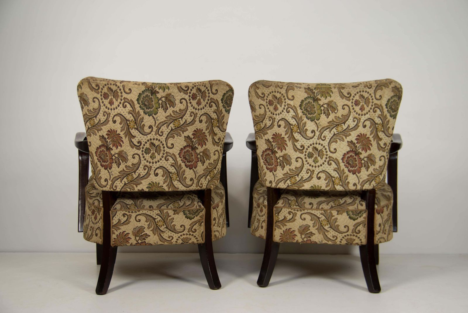 Pair Of Art Deco Armchairs H 237 By Jindřich Halabala, Czech Republic, 1930s photo vinterior