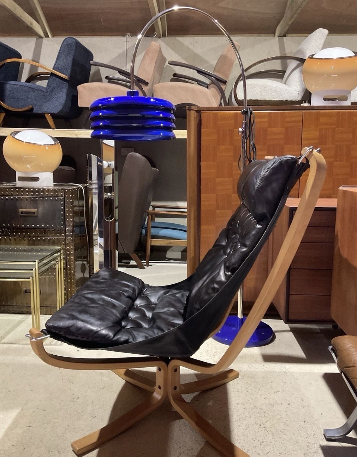 photo for sale Mid Century Falcon Lounge Chair By Sigurd Ressell For Vatne Mobel Norway