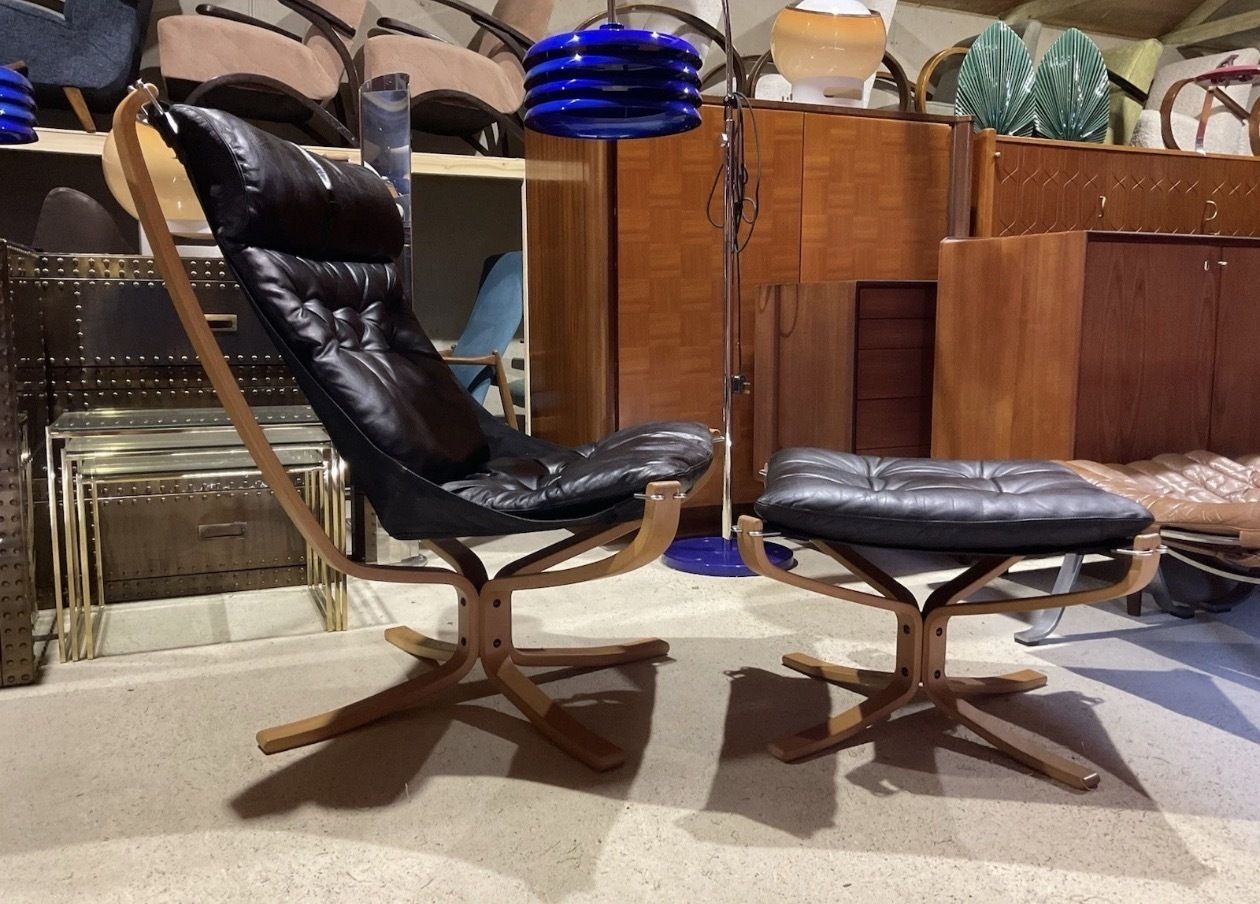 Falcon Lounge Chair & Footstool By Sigurd Ressell For Vatne Mobel Norway photo furniture