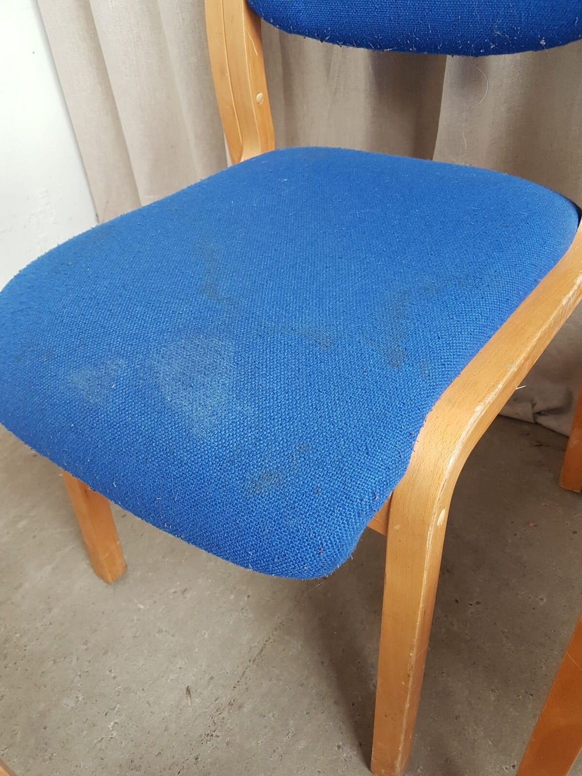 Vtg Late Mid Century Set Of 4 Modernist Style Dining Chairs Scandi Retro R504 photo vintage