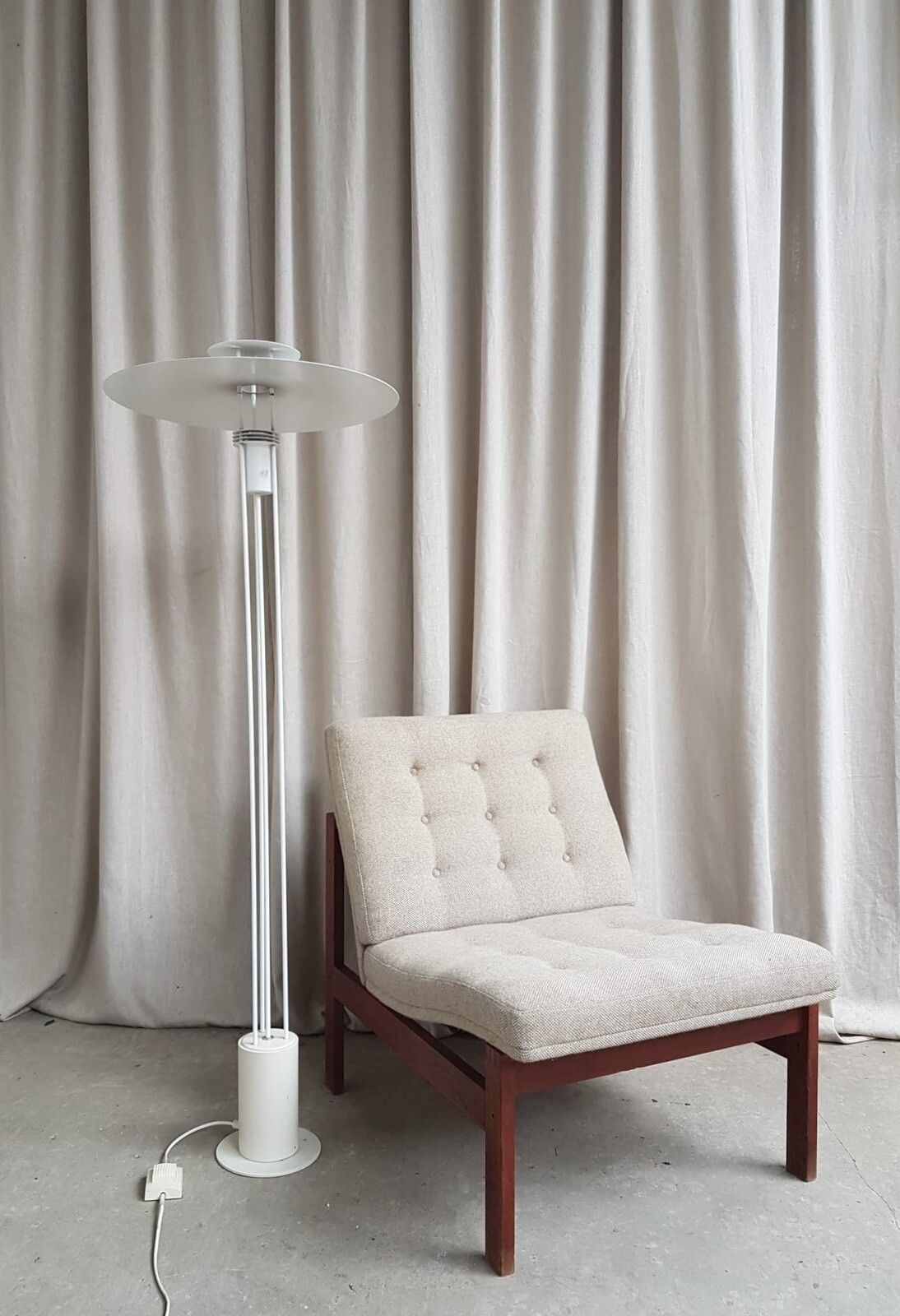 Vtg Late Mid Century Benny Frandsen Modernist Floor Lamp Danish Scandi #423 photo furniture