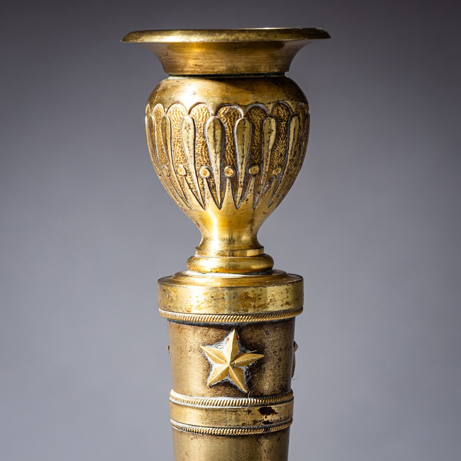 Pair Of Brass Candle Holders, France, 19th Century photo furniture