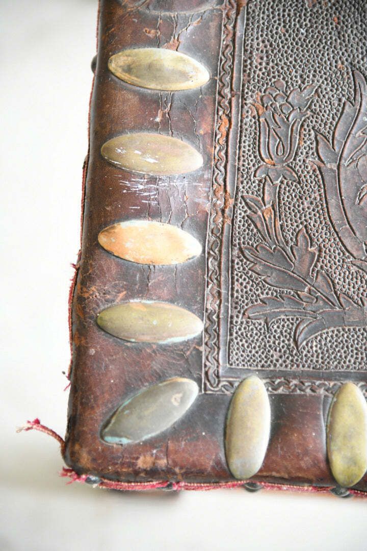 Antique Portugese Leather Occasional Chair photo 695.0