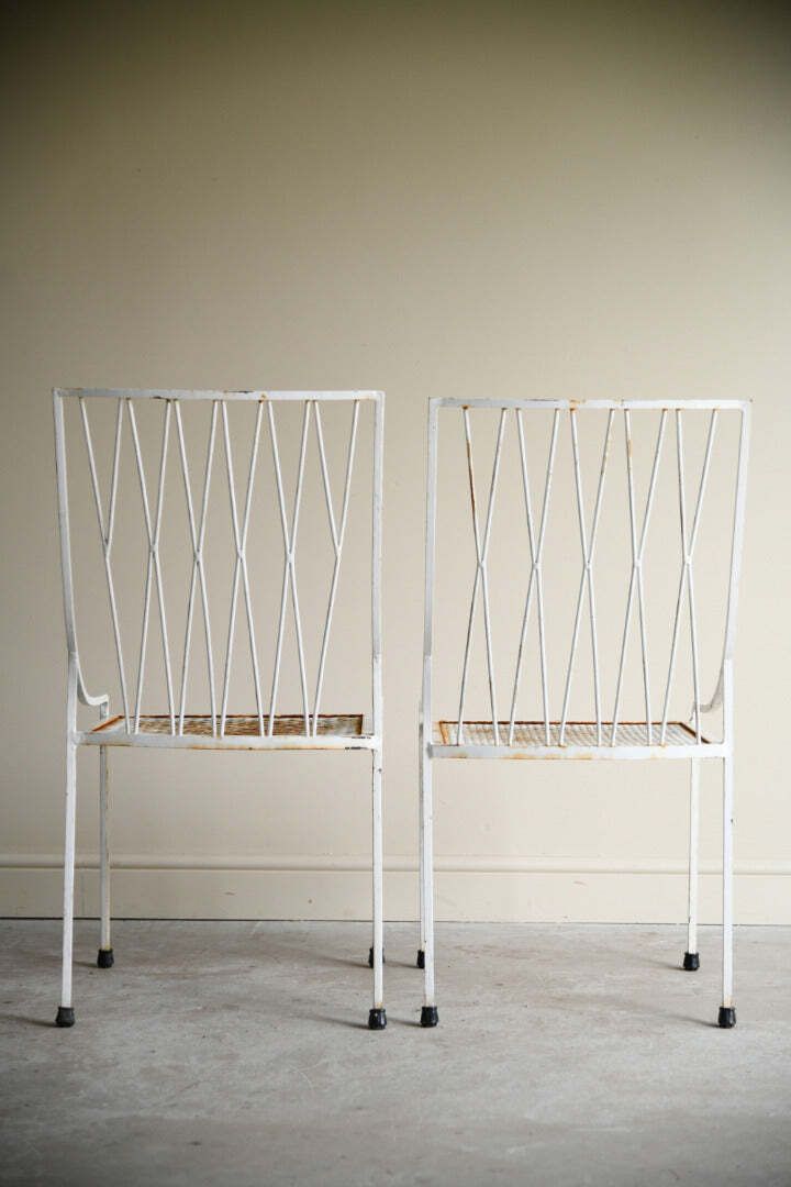 Pair Paul Mccobb Style Garden Chairs photo vinterior