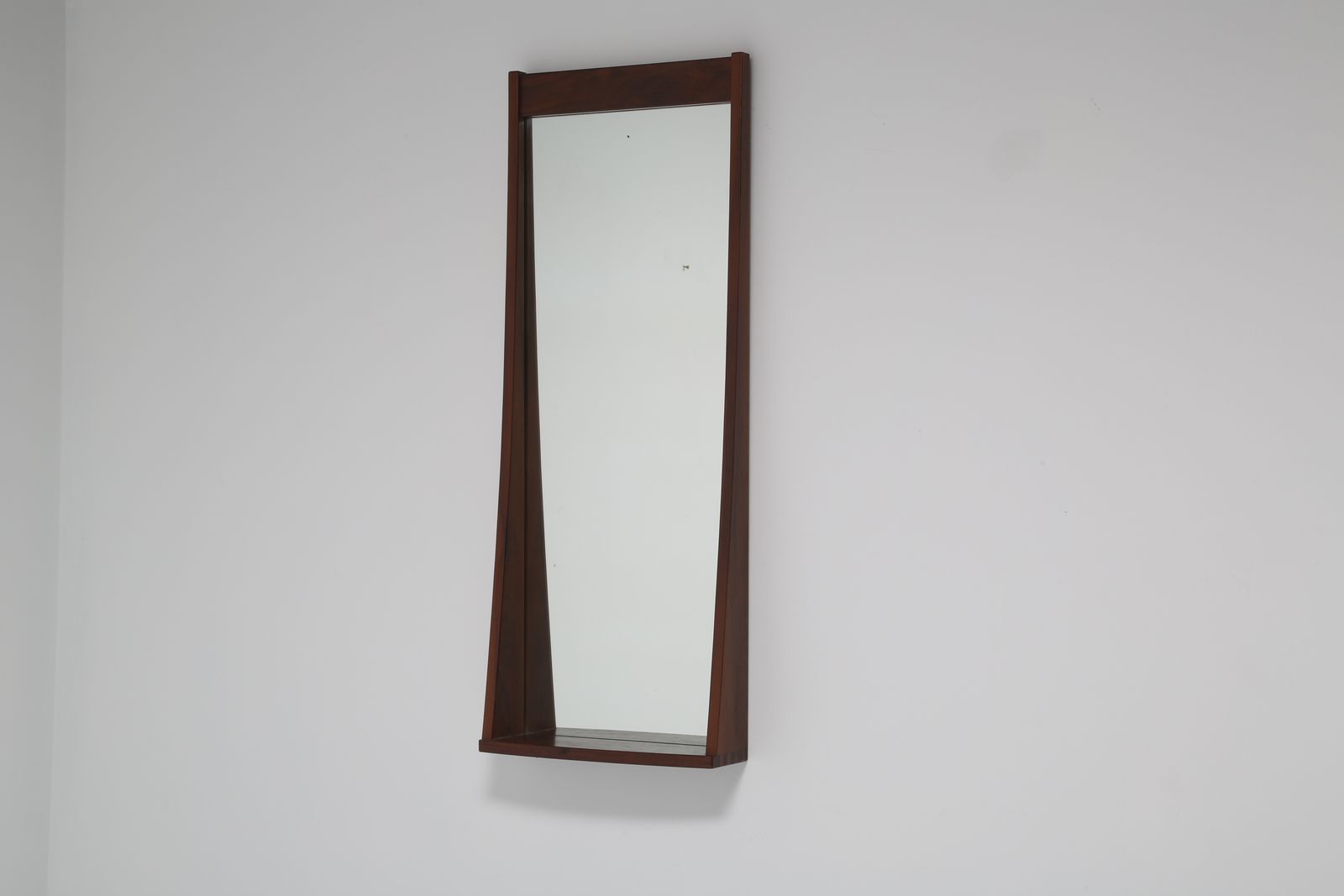 Vintage Danish Modern Rosewood Mirror, Attributed To Aksel Kjersgaard, 1960s. photo buy