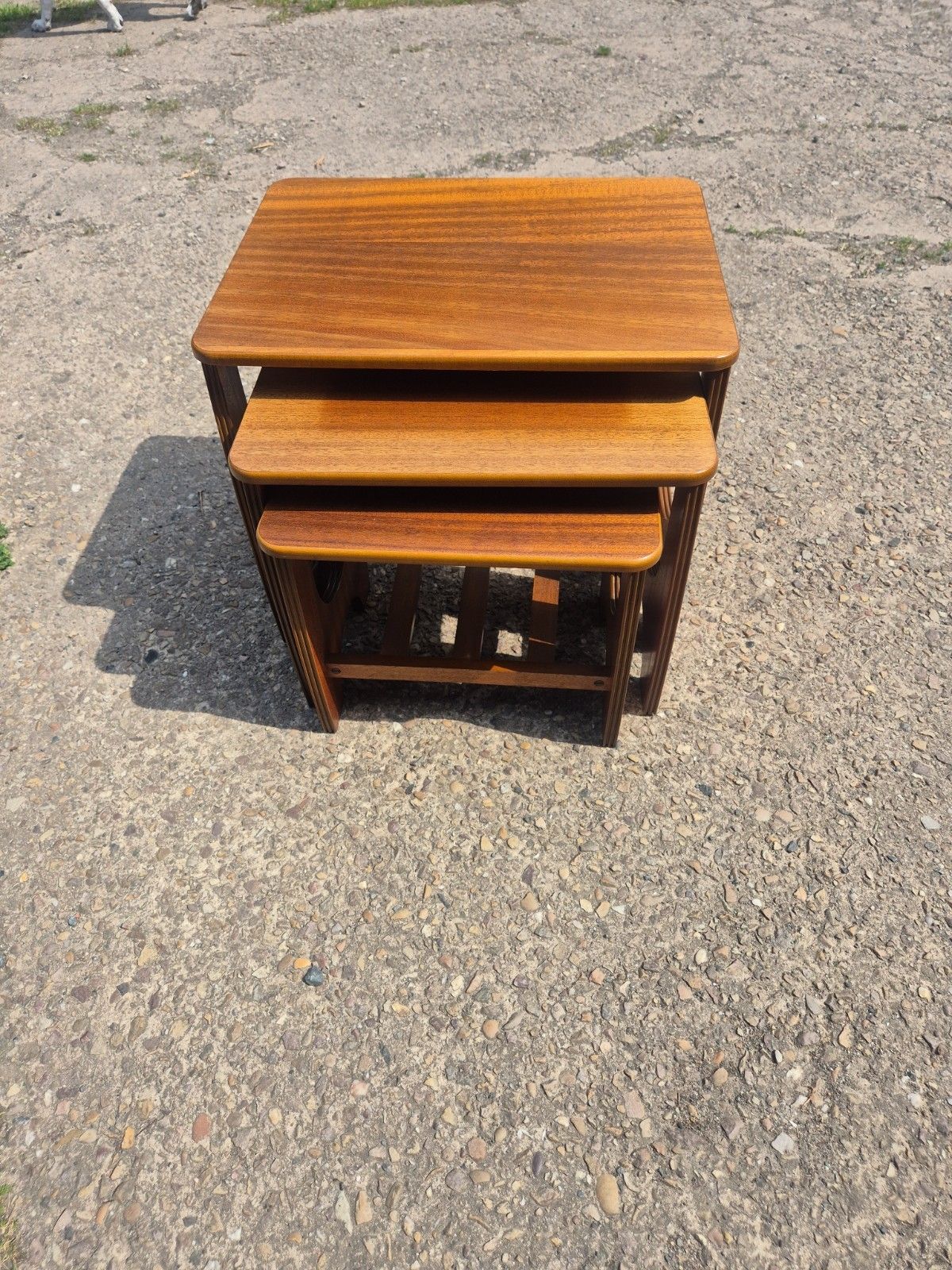 Vintage / Retro / Midcentury Teak Nesting Tables, Set Of 3 photo for sale