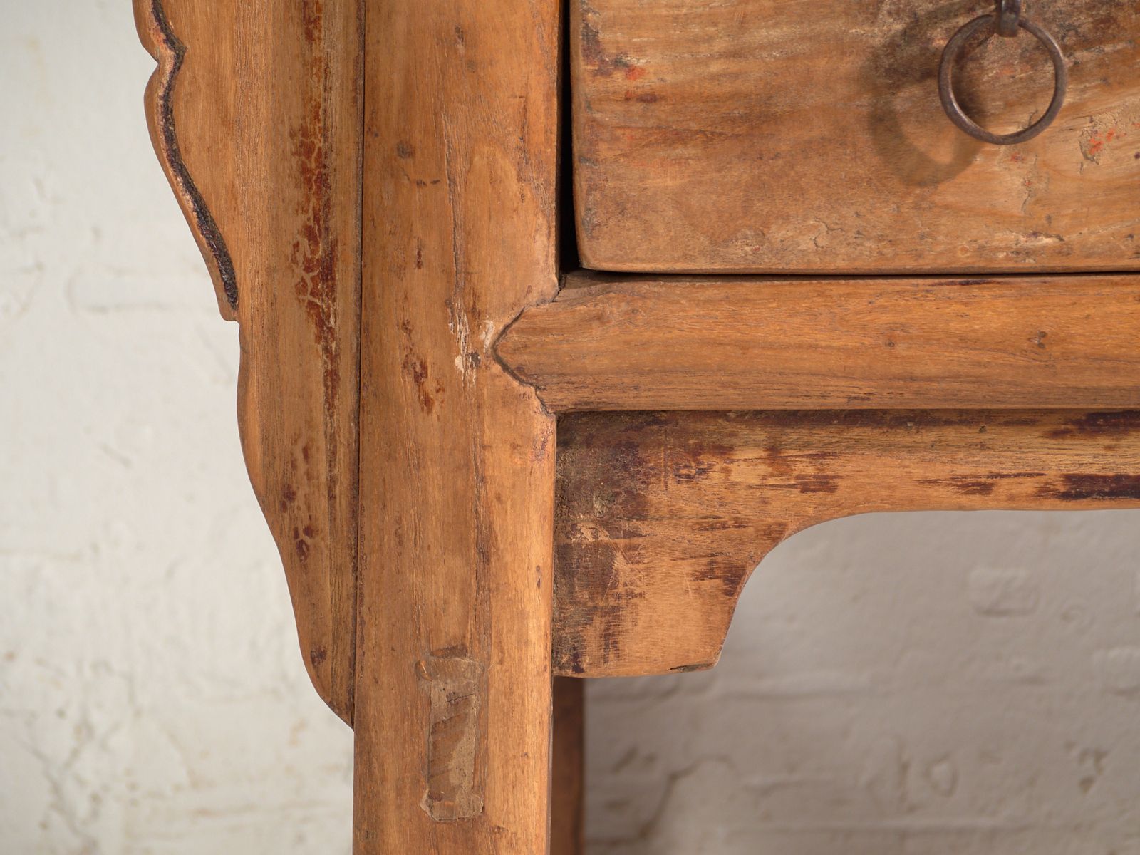 Shanxi Low Console In Elm With Drawers – China, Circa 1930 photo vintage