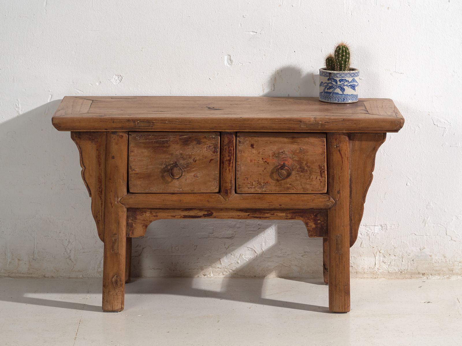 photo furniture Shanxi Low Console In Elm With Drawers – China, Circa 1930