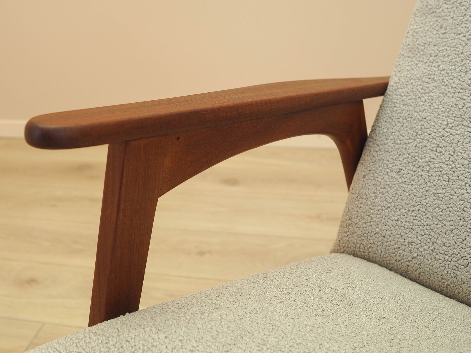 Meubels Teakhouten fauteuil, Deens design, jaren 1970, gemaakt in Denemarken photo