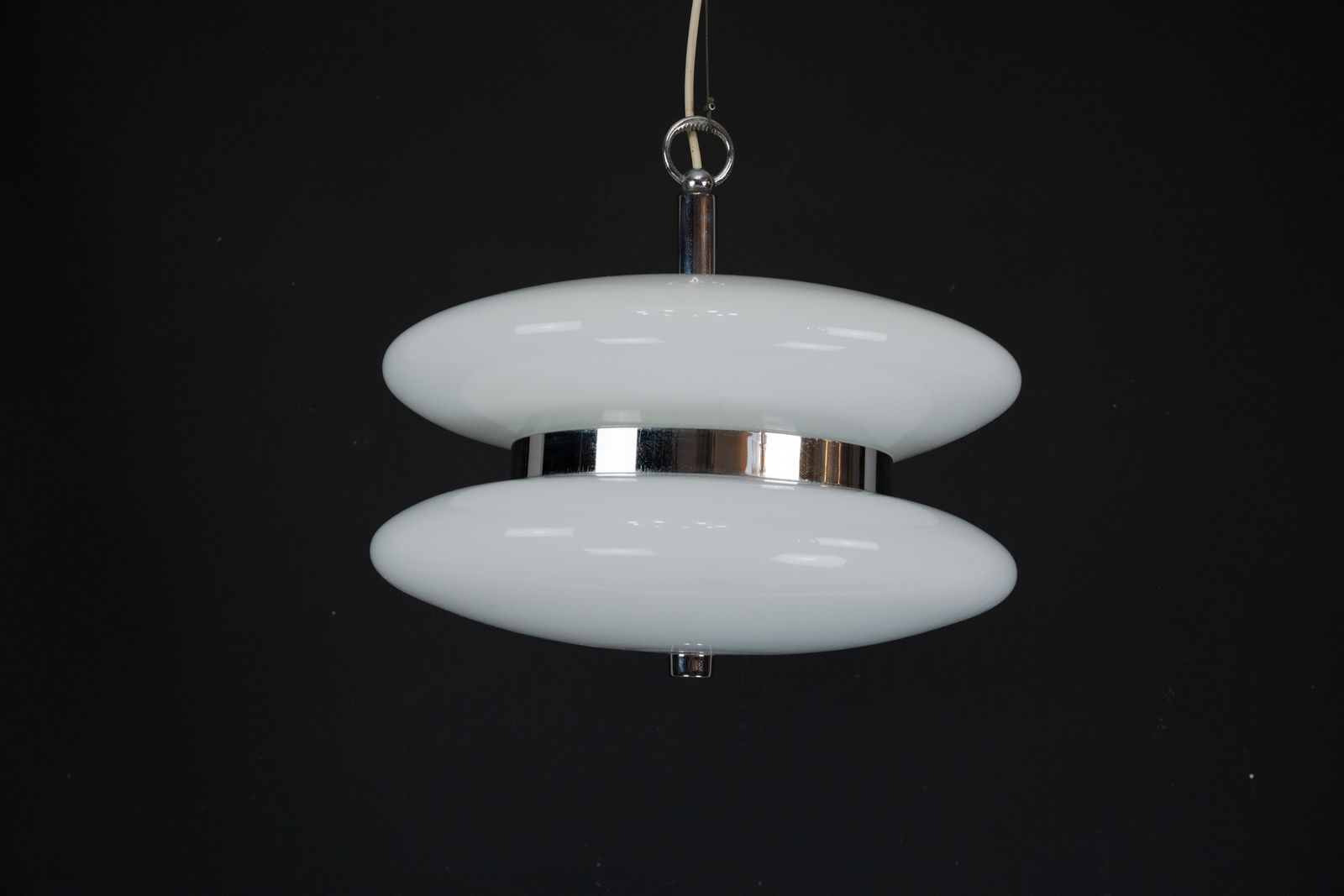 Mid Century Large Murano White Glass Chandelier By Vistosi. 1970s photo furniture