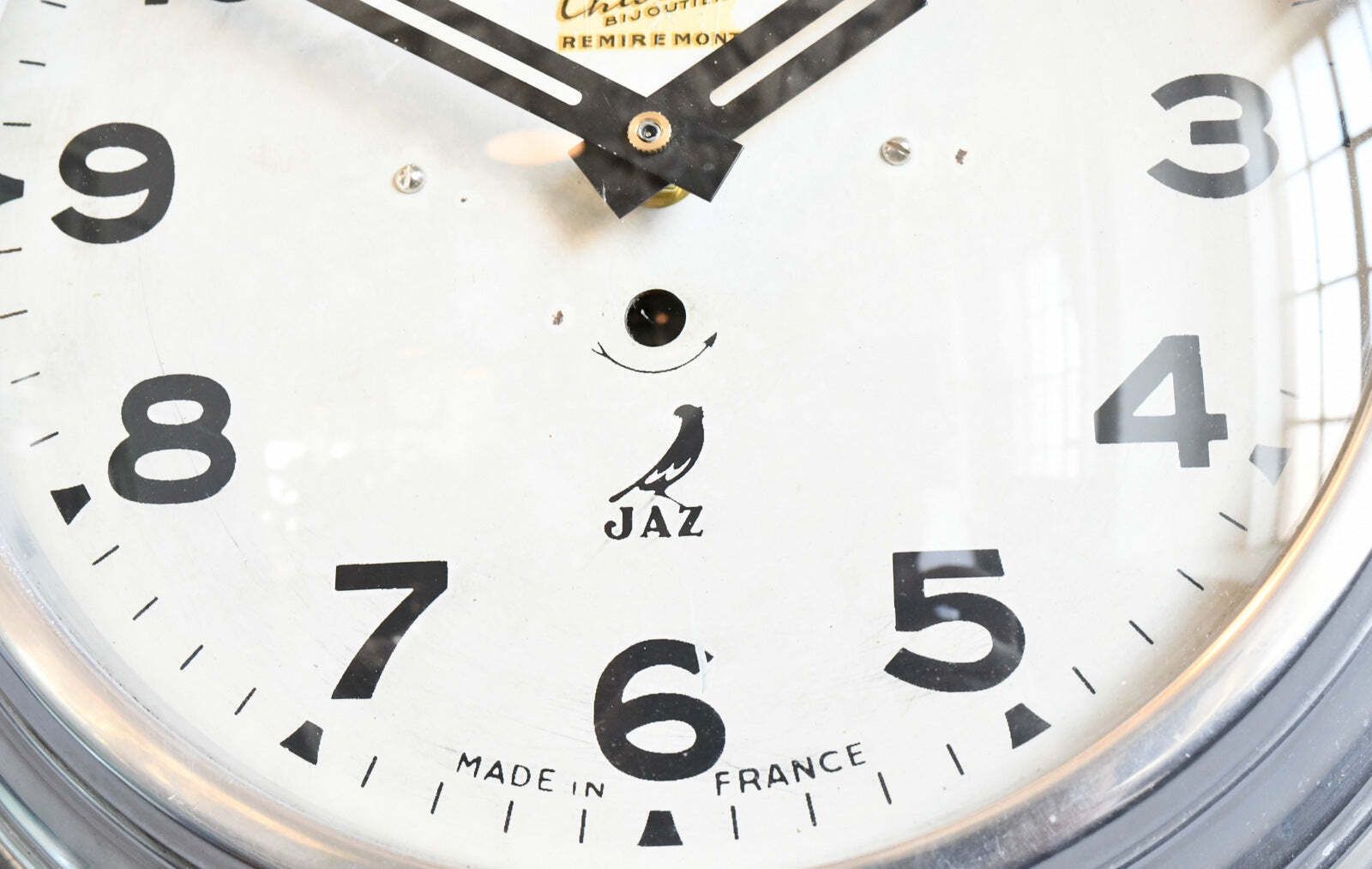 French Jewellers Clock By Jaz Circa 1940s photo for sale