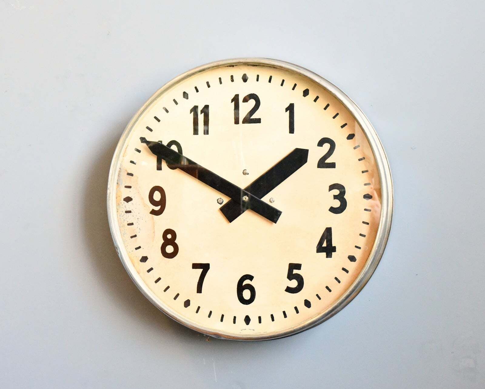 Large French Factory Clock Circa 1930s photo furniture