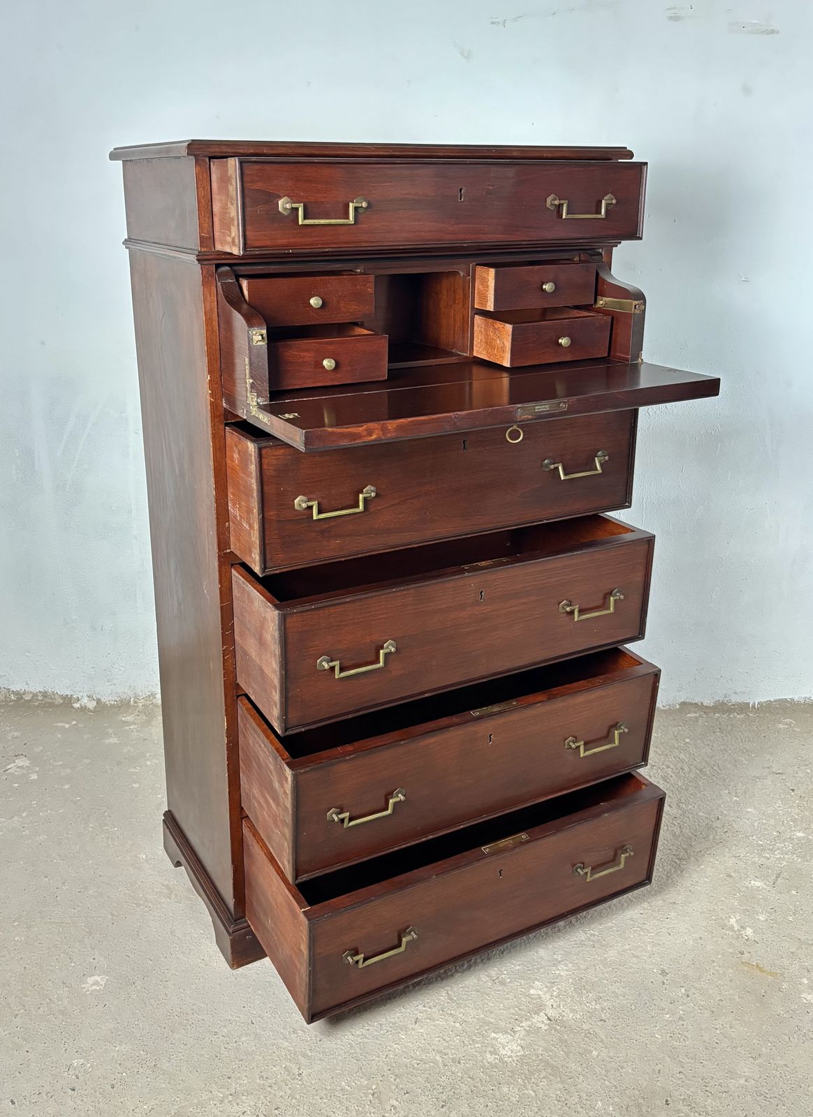 Secretaire Ladekast, Midden 20e Eeuw photo vintage
