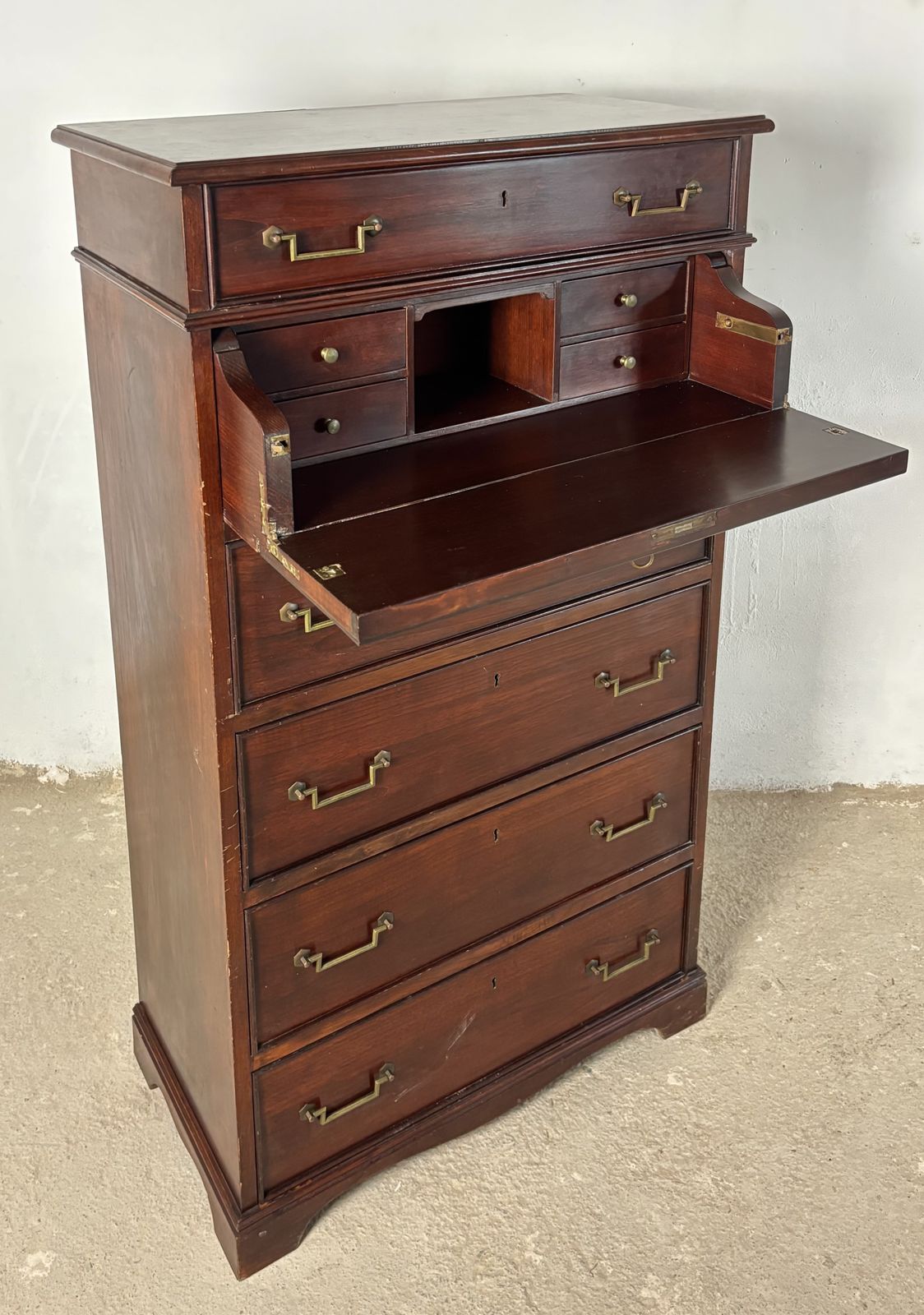 photo furniture Secretaire Ladekast, Midden 20e Eeuw