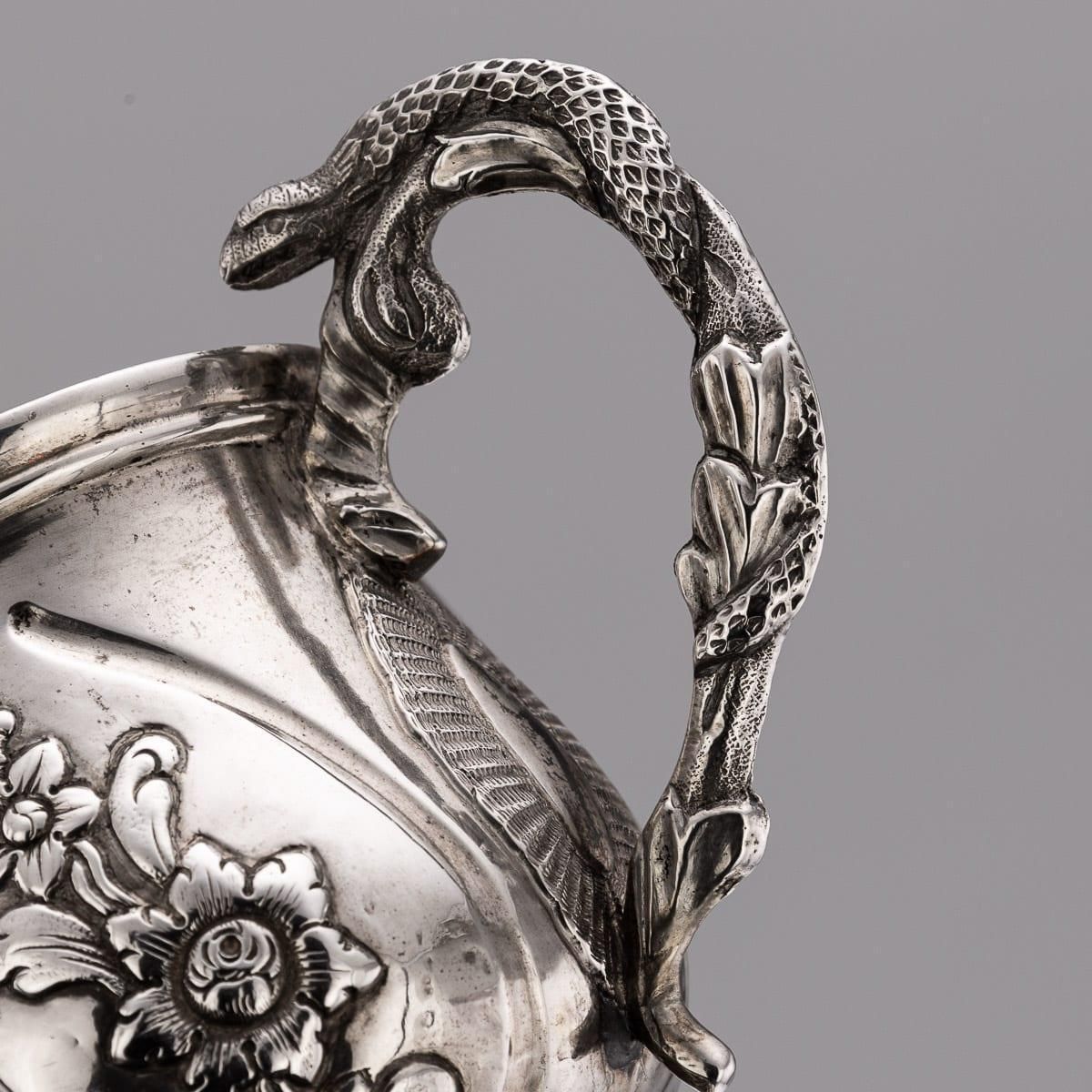 photo for sale Antique 19th Century Indian Colonial Solid Silver Christening Mug C.1860