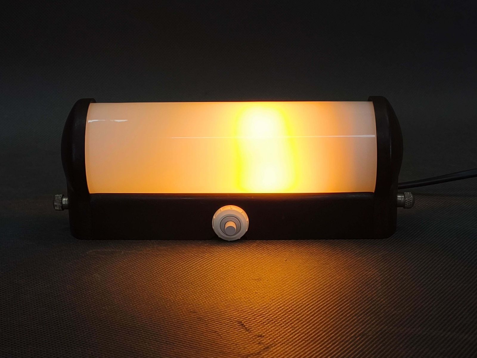 Czech Art Deco Bakelite And Milky Glass Wall Light, 1940s photo for sale